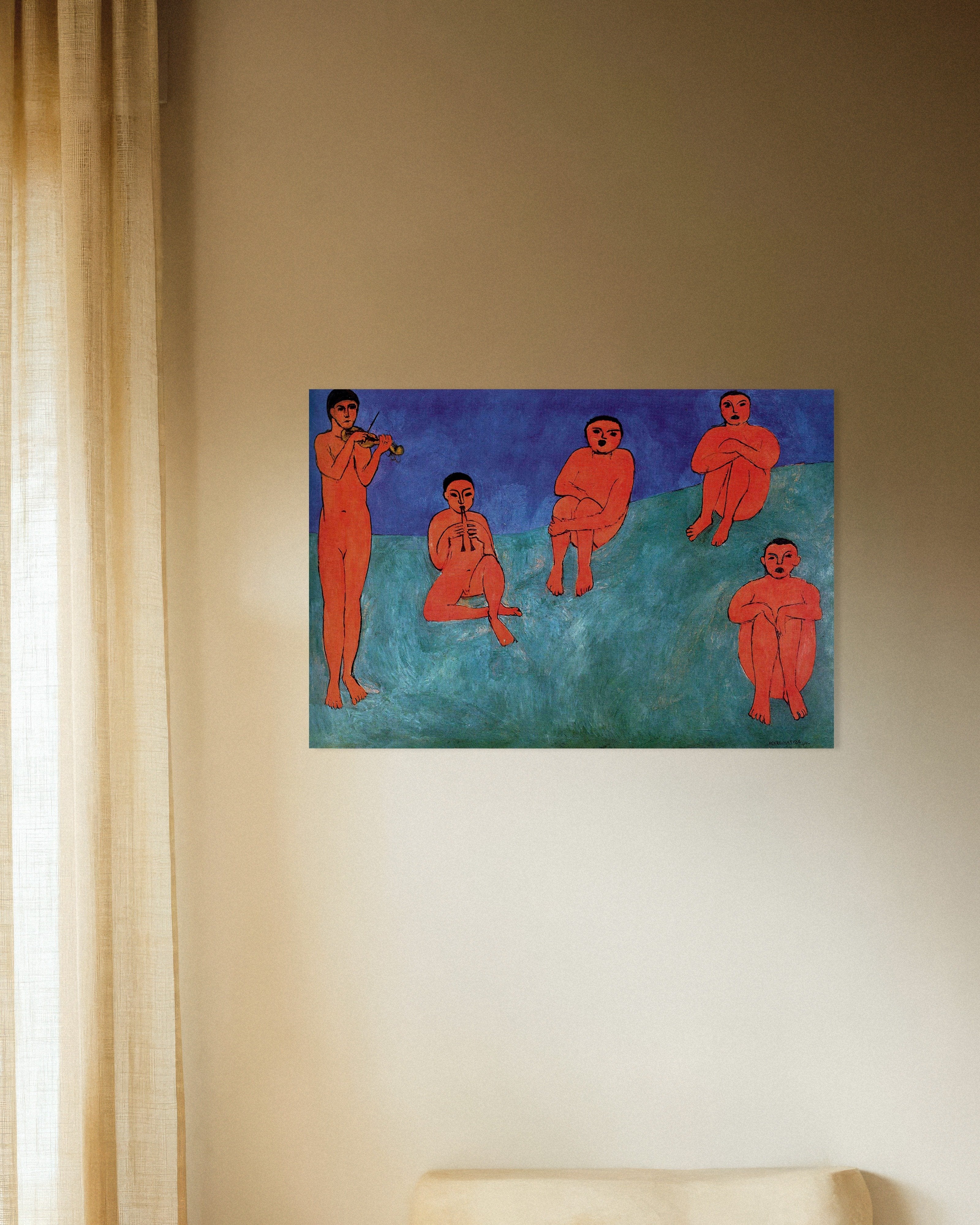 Poster of Music (1910) by Henri Matisse