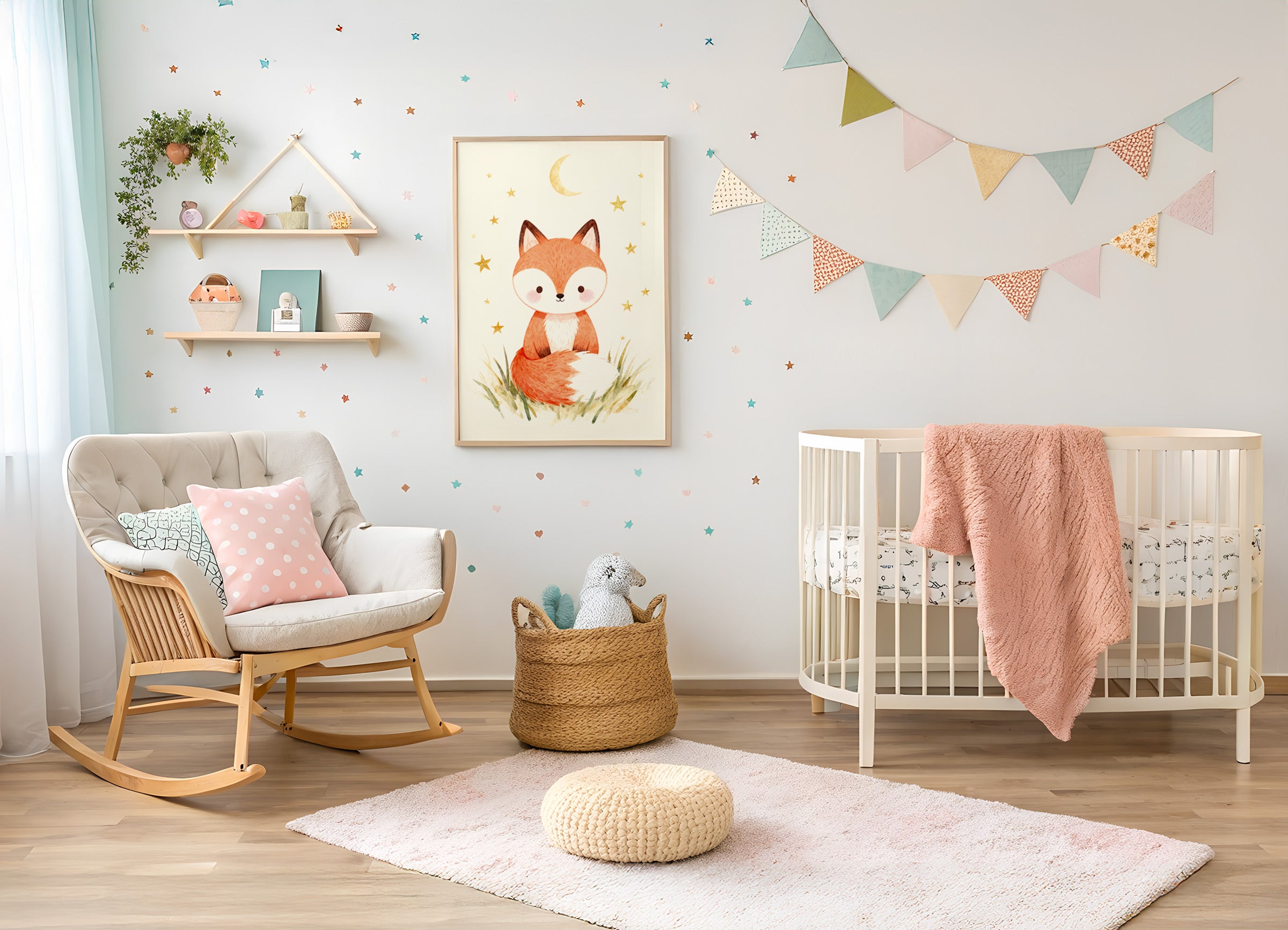 Poster Renard - Décoration Murale pour Chambre d'Enfant
