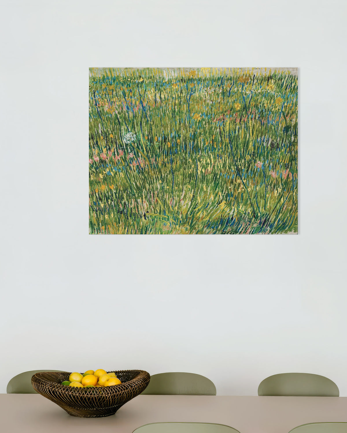 Poster Un coin d’herbe (1887) de Vincent van Gogh