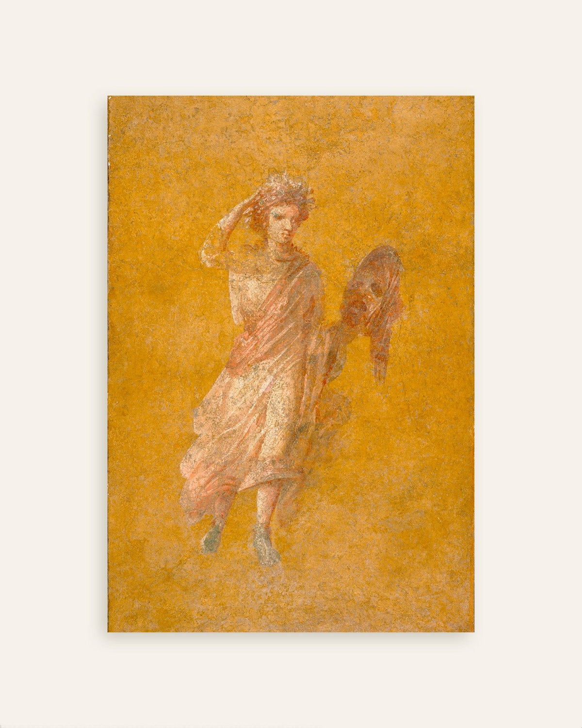 Affiche du fragment de fresque de la muse Melpomène, Pompéi