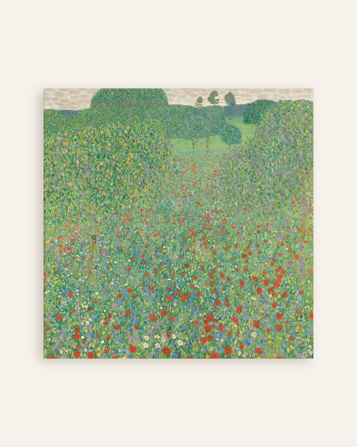 Affiche Champ de coquelicots (1907) de Gustav Klimt, miniature