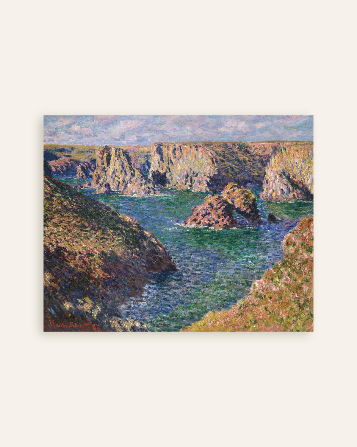 Affiche Port-Domois, Belle-Île (1887) de Claude Monet, miniature