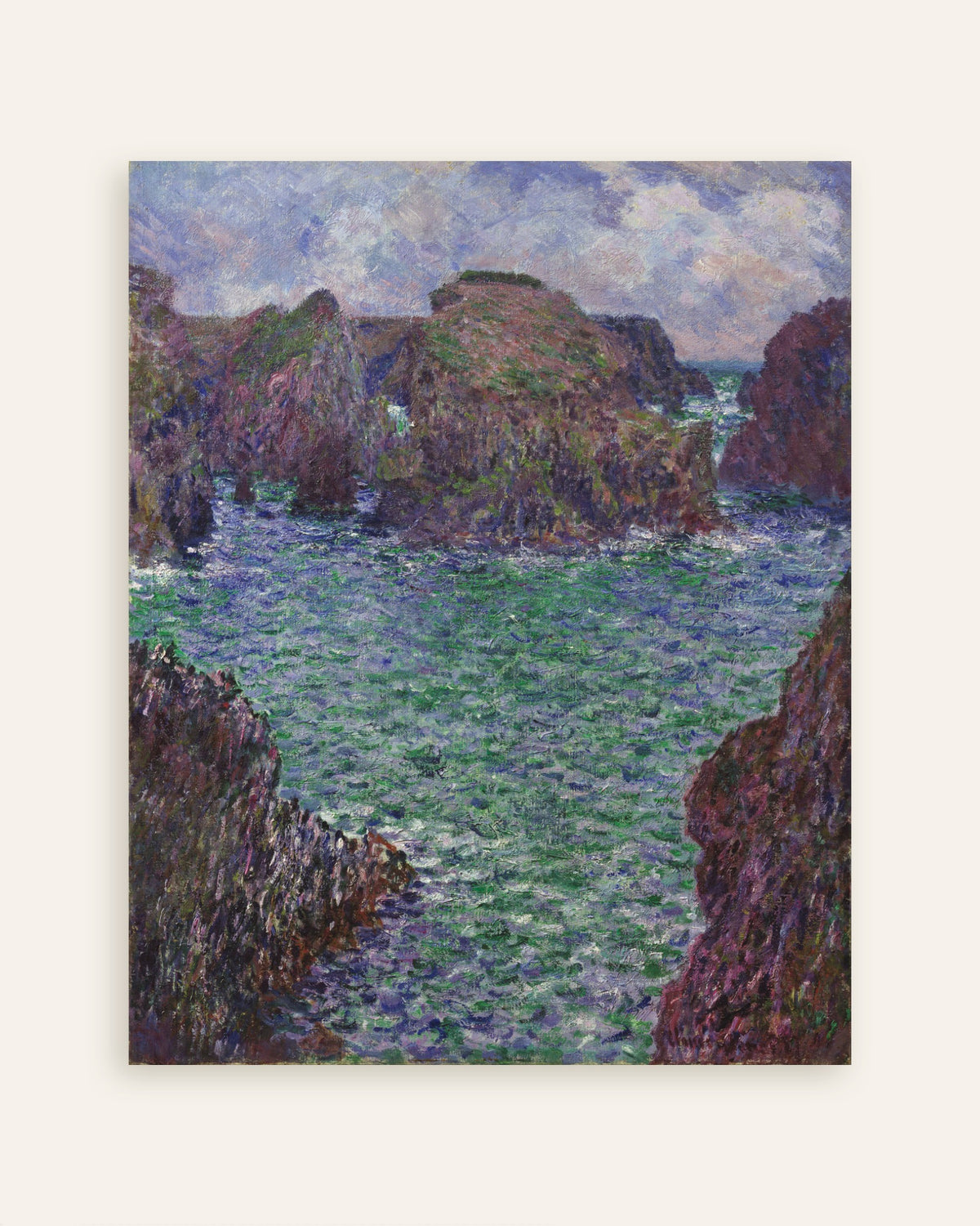 Affiche Port-Goulphar, Belle-Île (1887) de Claude Monet, miniature