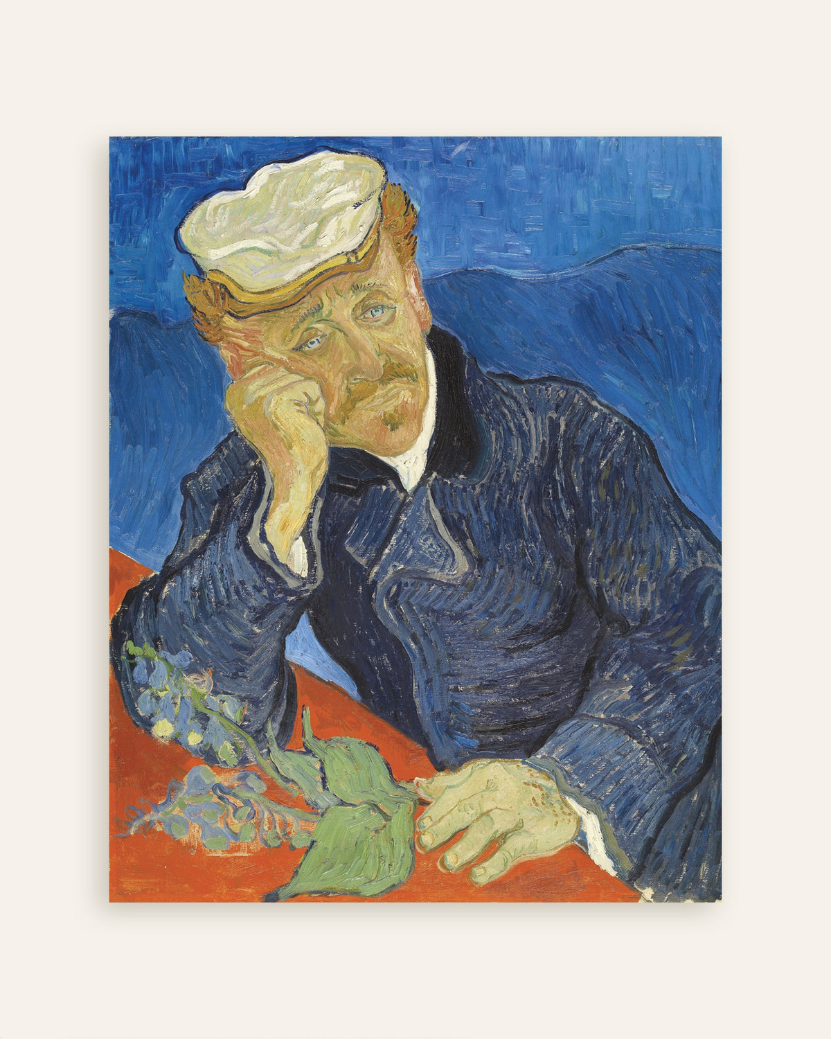 Poster de Portrait du docteur Gachet (1890) de Vincent van Gogh, en miniature