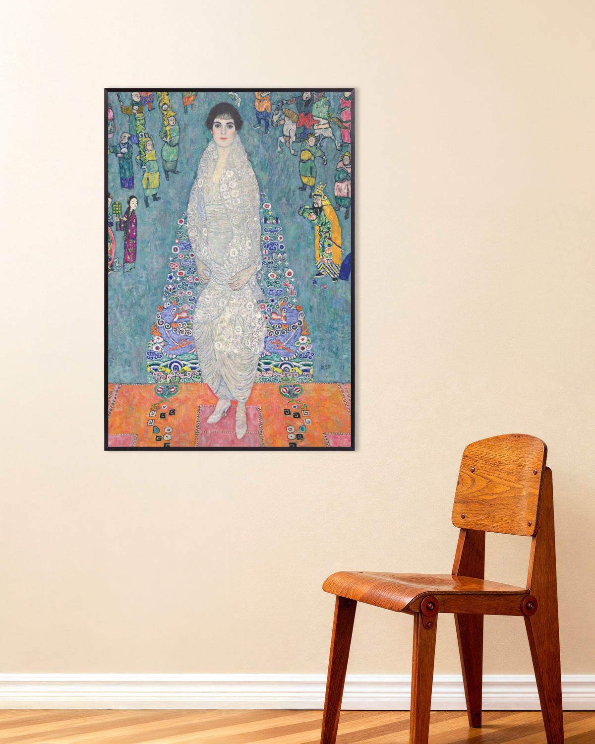 Affiche Portrait d'Elisabeth Lederer (1914–1916) de Gustav Klimt, avec un cadre en métal