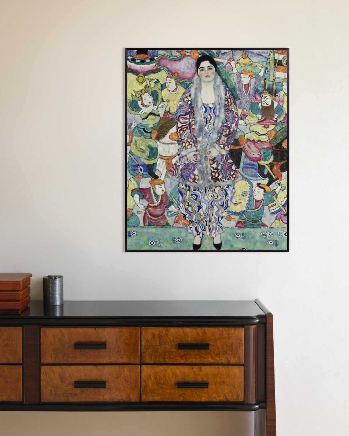 Poster Portrait de Friederike Maria Beer (1916) de Gustav Klimt, avec un cadre en métal