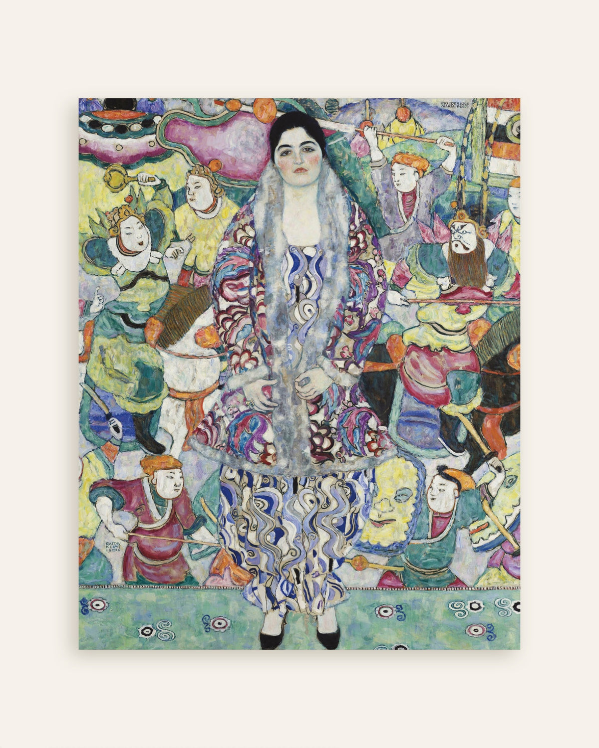 Poster Portrait de Friederike Maria Beer (1916) de Gustav Klimt, vignette