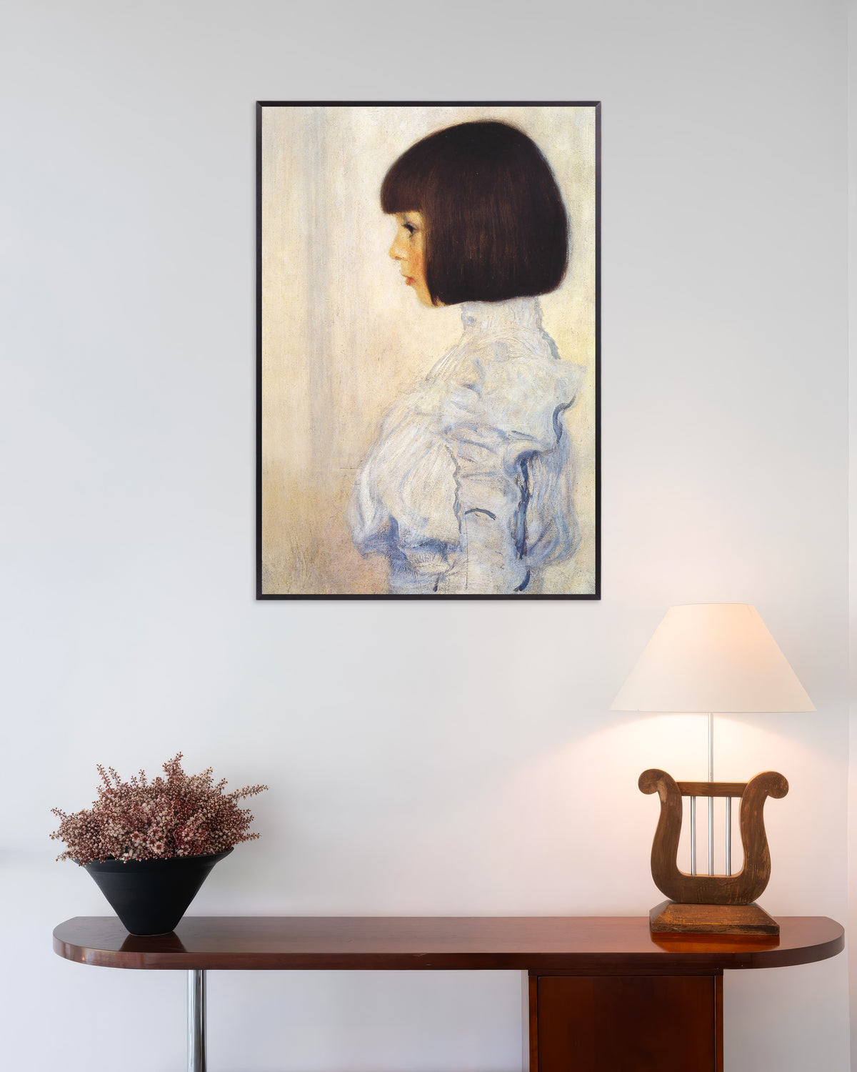 Affiche Portrait de Helene Klimt (1898) de Gustav Klimt, avec un cadre en métal