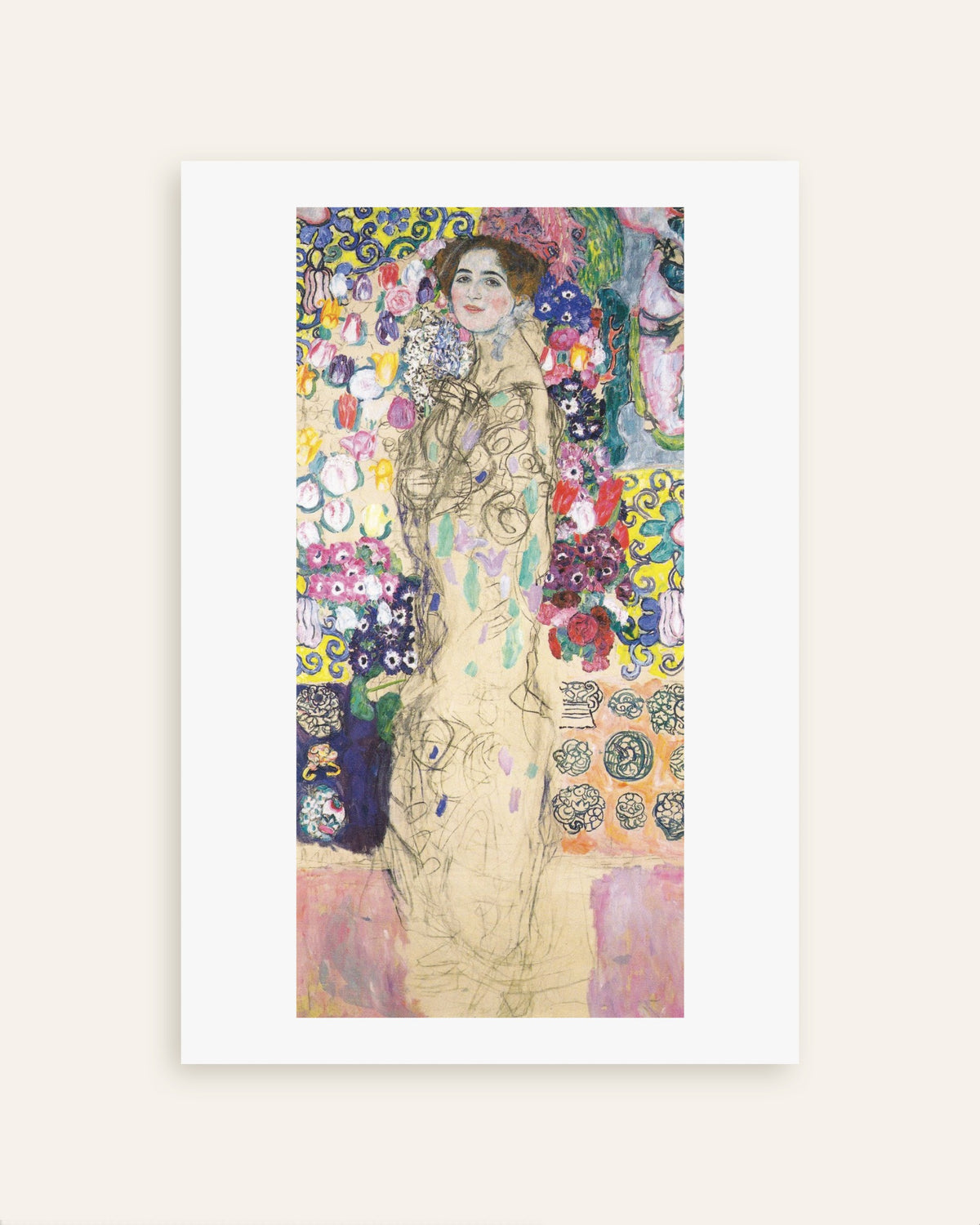 Affiche Portrait de Maria Munk (1917–1918) de Gustav Klimt, miniature