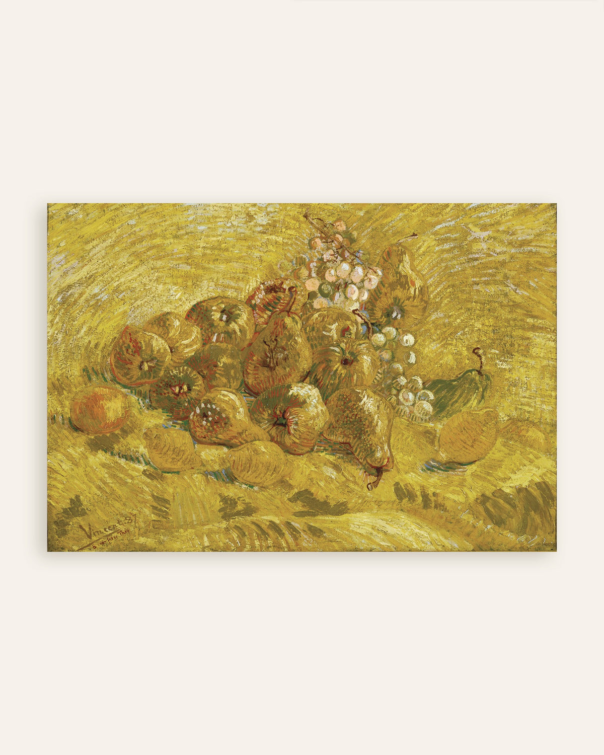 Poster de Coings, citrons, poires et raisins (1887), de Vincent van Gogh, en vignette