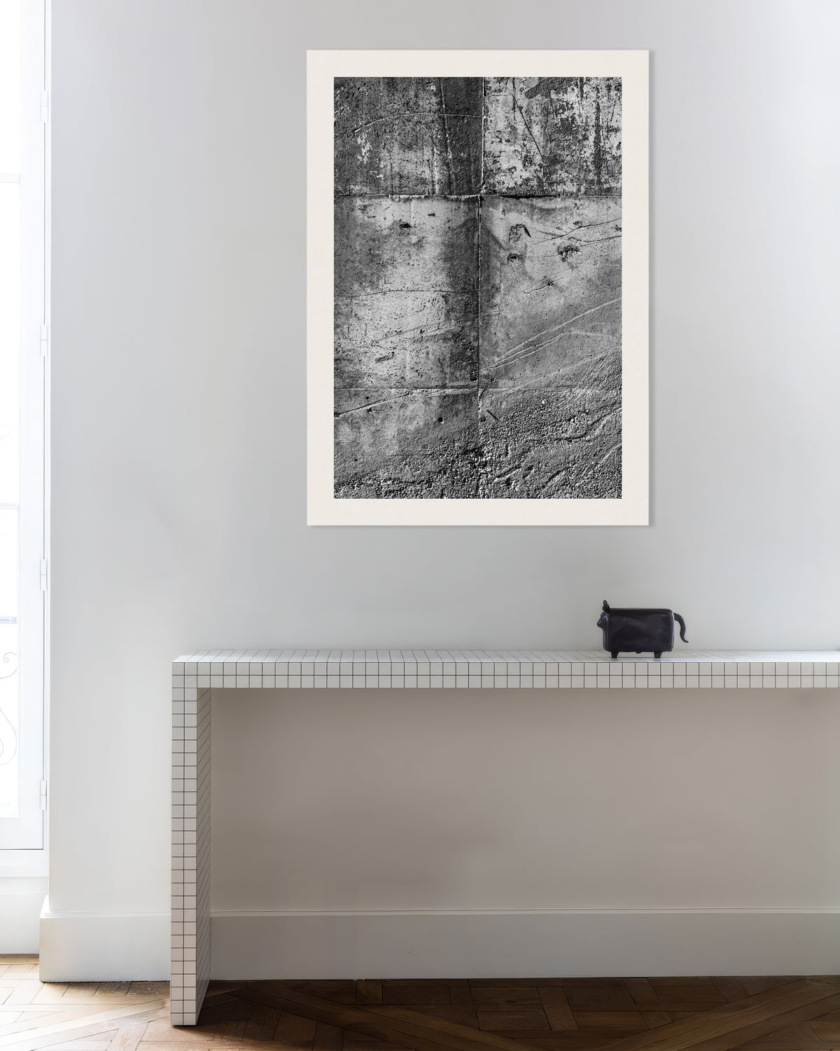 Affiche « Texture de mur en béton brut »