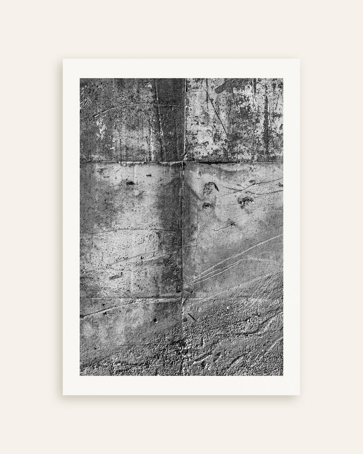 Affiche « Texture de mur en béton brut », vignette