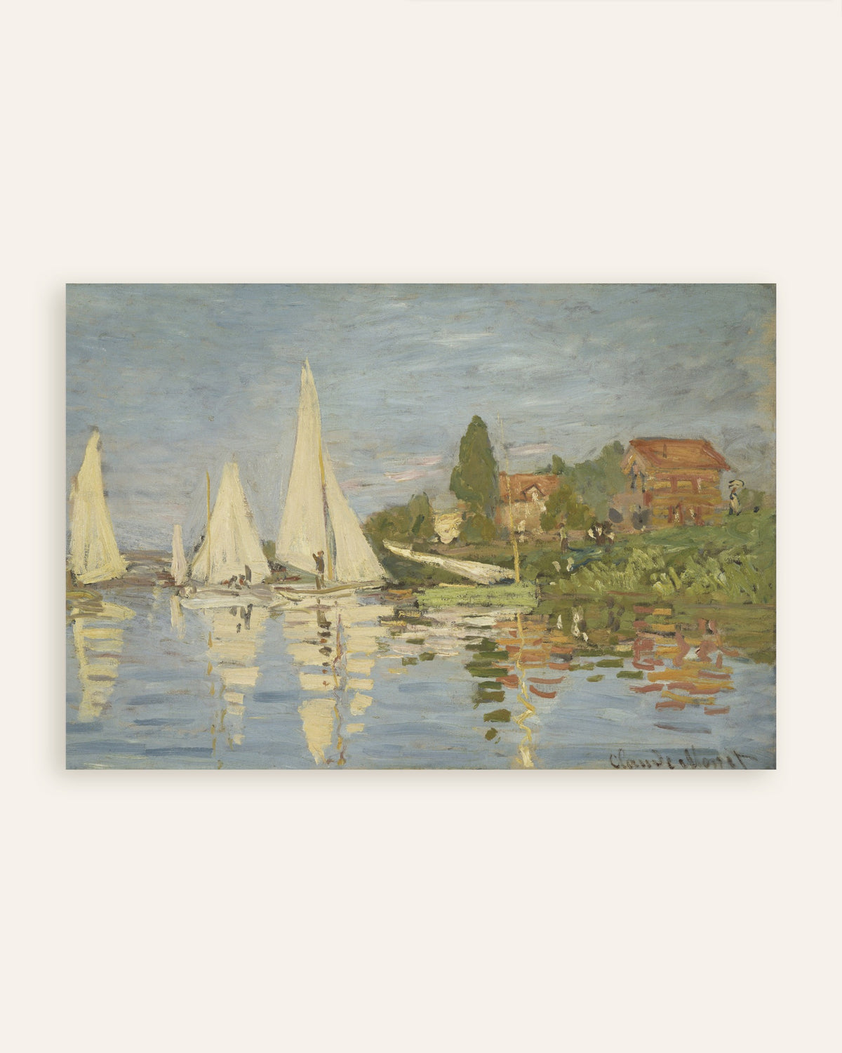 Affiche Régates à Argenteuil (vers 1872) de Claude Monet, miniature