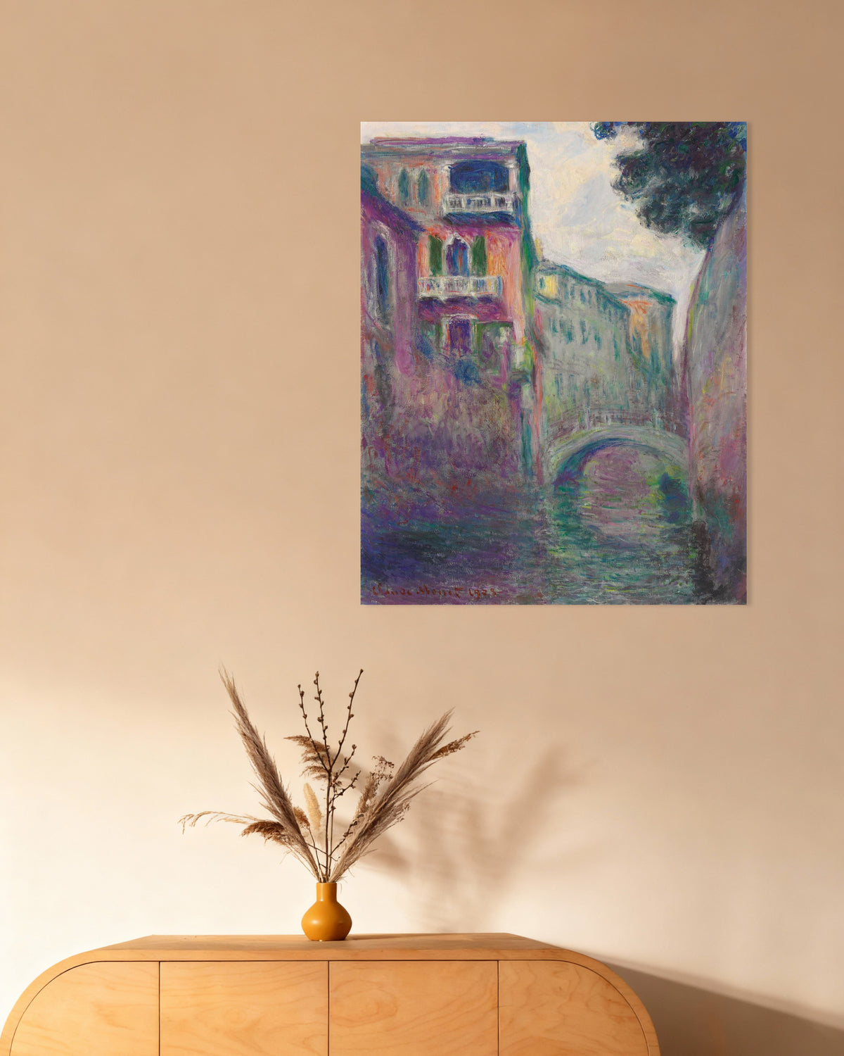 Affiche Le Rio de la Salute (1908) de Claude Monet