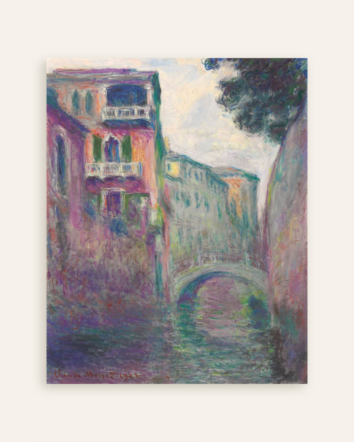 Affiche Le Rio de la Salute (1908) de Claude Monet, miniature