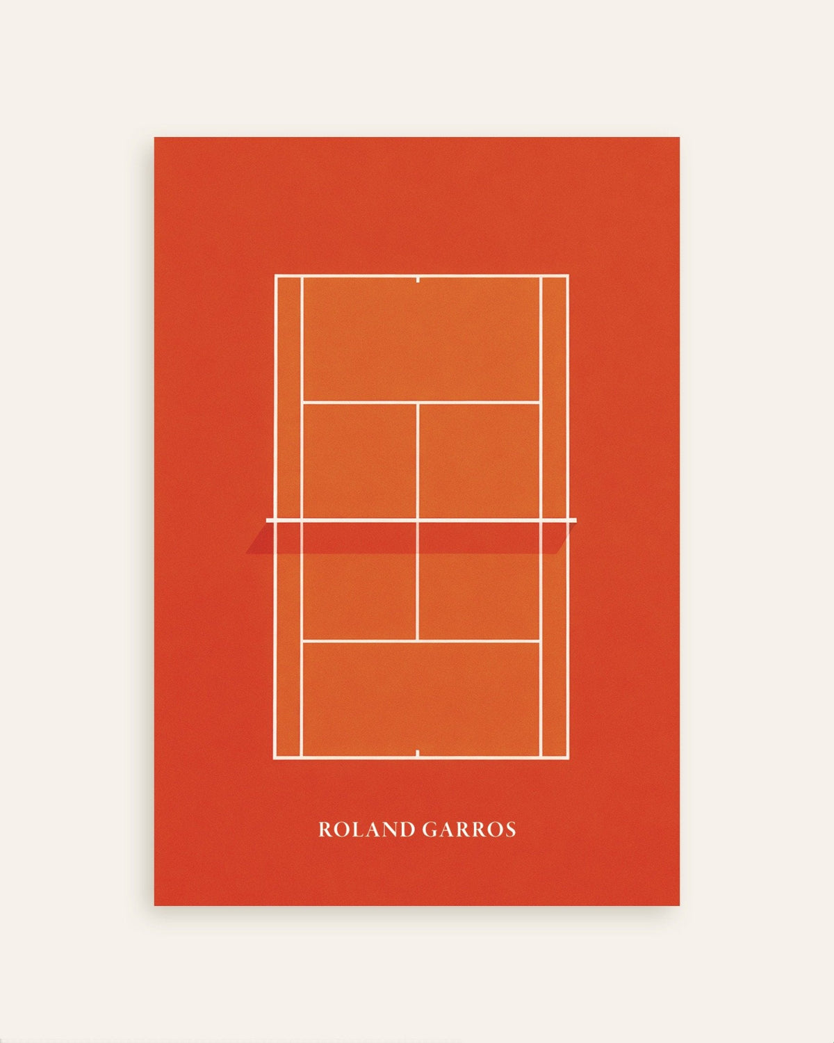 Affiche Poster Roland Garros – Affiche de tennis sur terre battue pour Déco murale, miniature