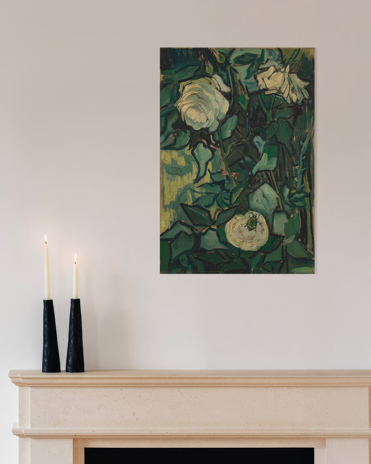 Poster « Rosier avec un scarabée (1889), Vincent van Gogh »