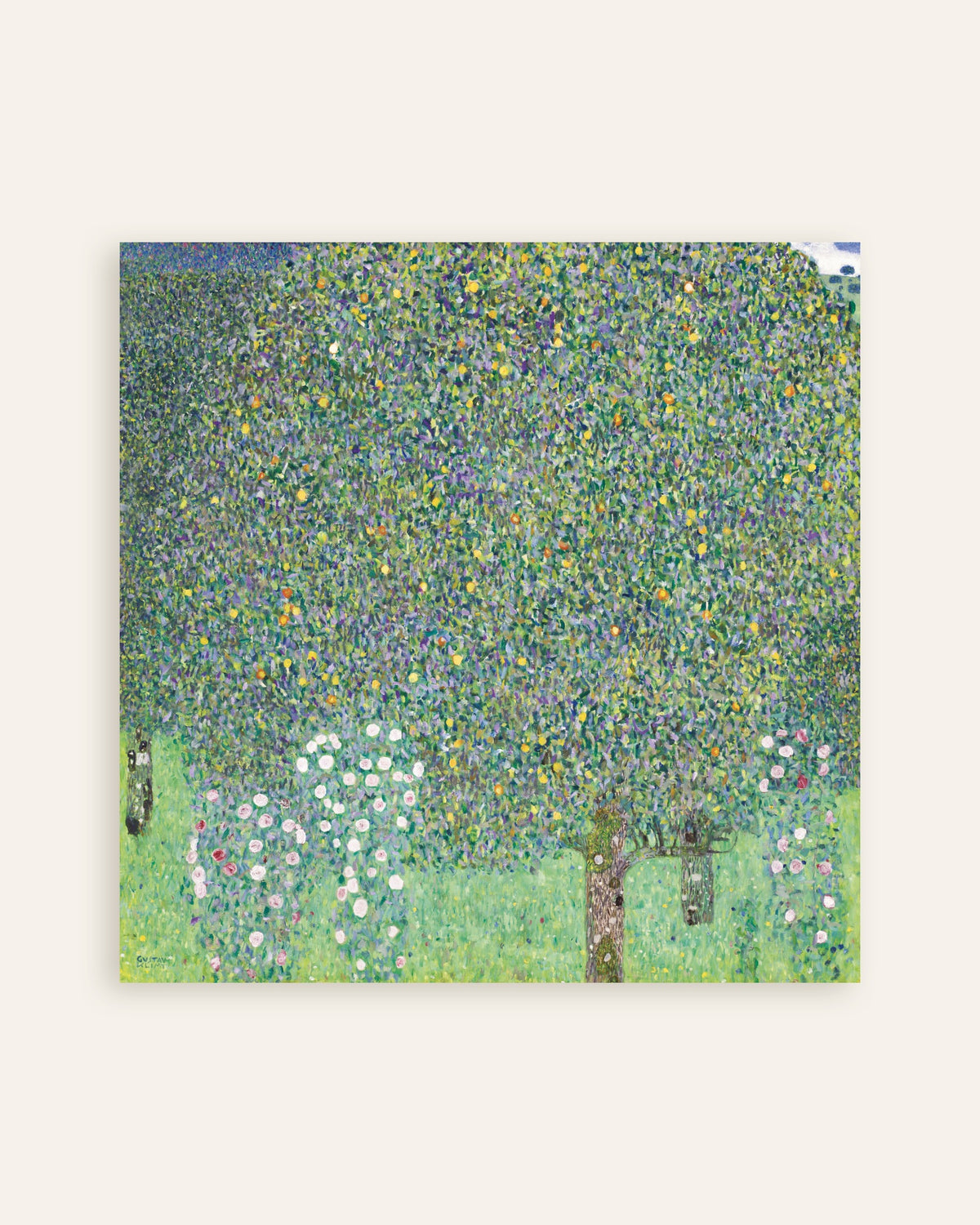 Affiche Rosiers sous les arbres (1905) de Gustav Klimt, miniature