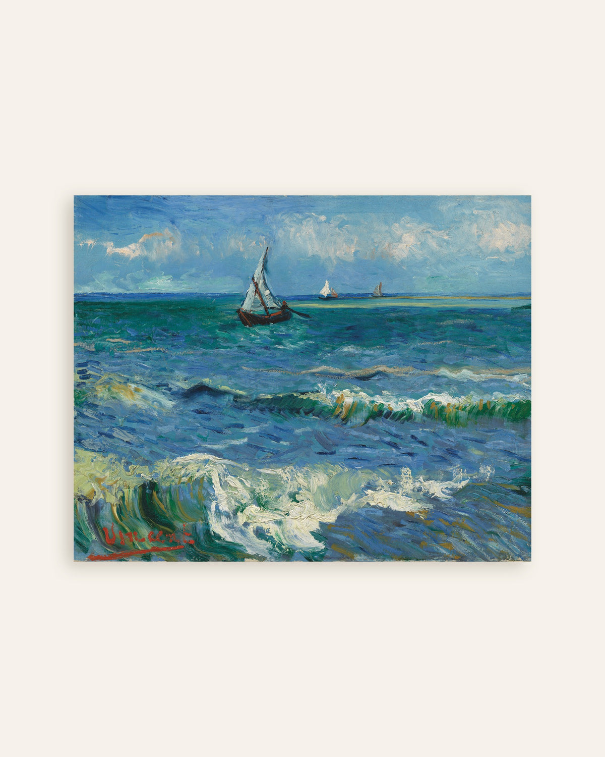 Poster de Paysage marin près des Saintes-Maries-de-la-Mer (1888), Vincent van Gogh, en miniature