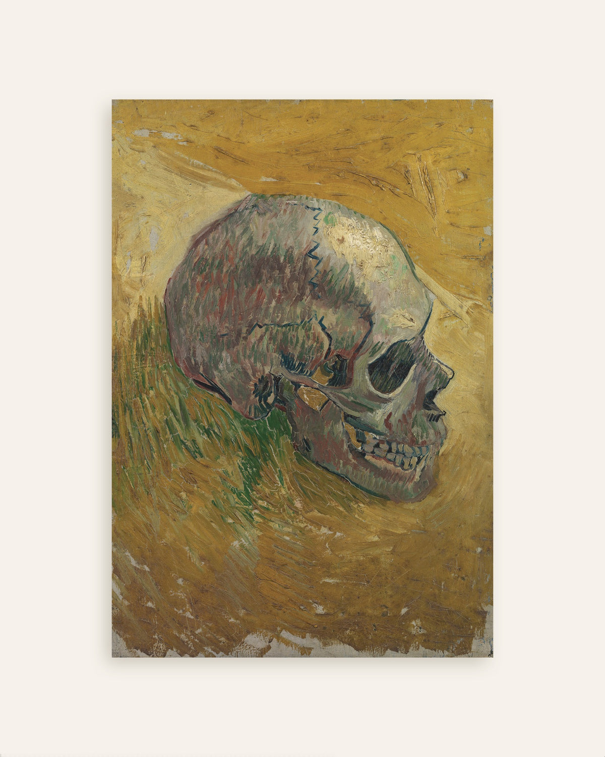 Poster Crâne (1887) de Vincent van Gogh, en vignette