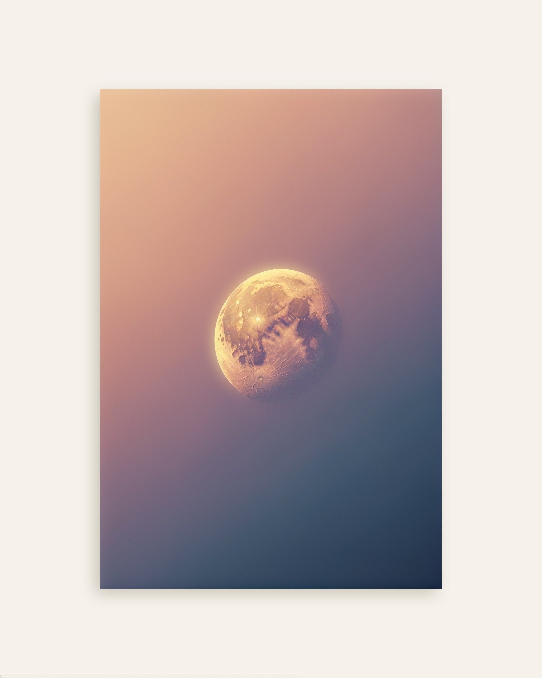 Poster of Soothing Abstract Gradients, Moon - Poster, thumbnail