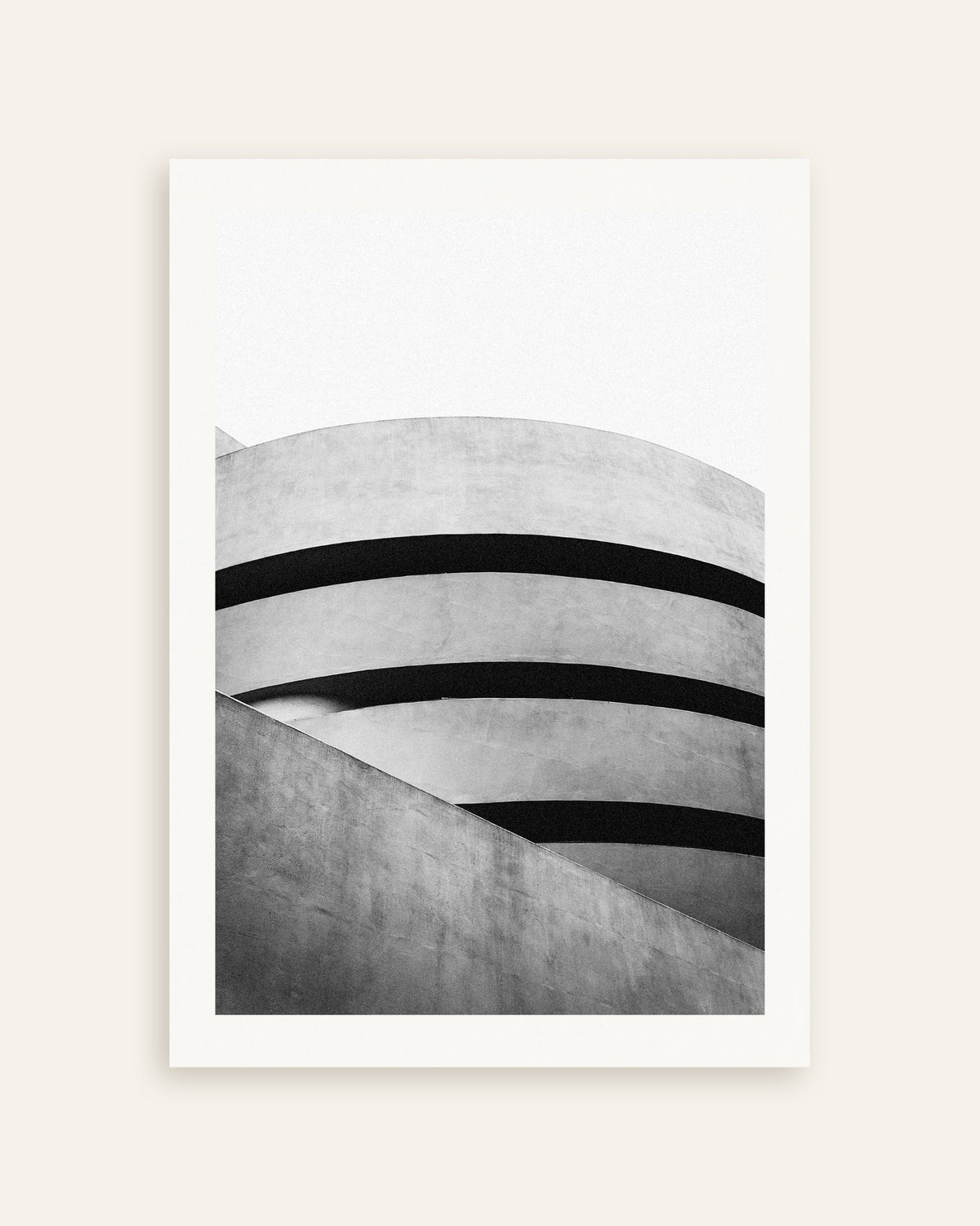 Affiche « Courbes en spirale d’un musée », vignette
