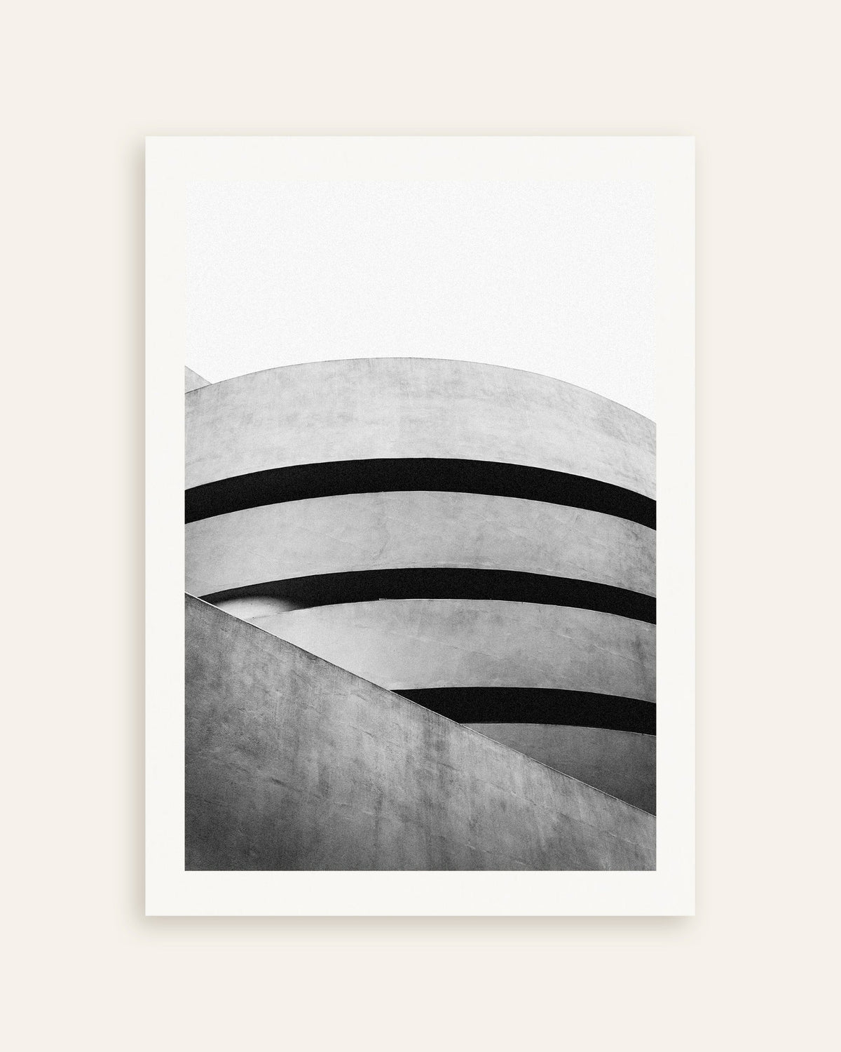 Affiche « Courbes en spirale d’un musée », vignette