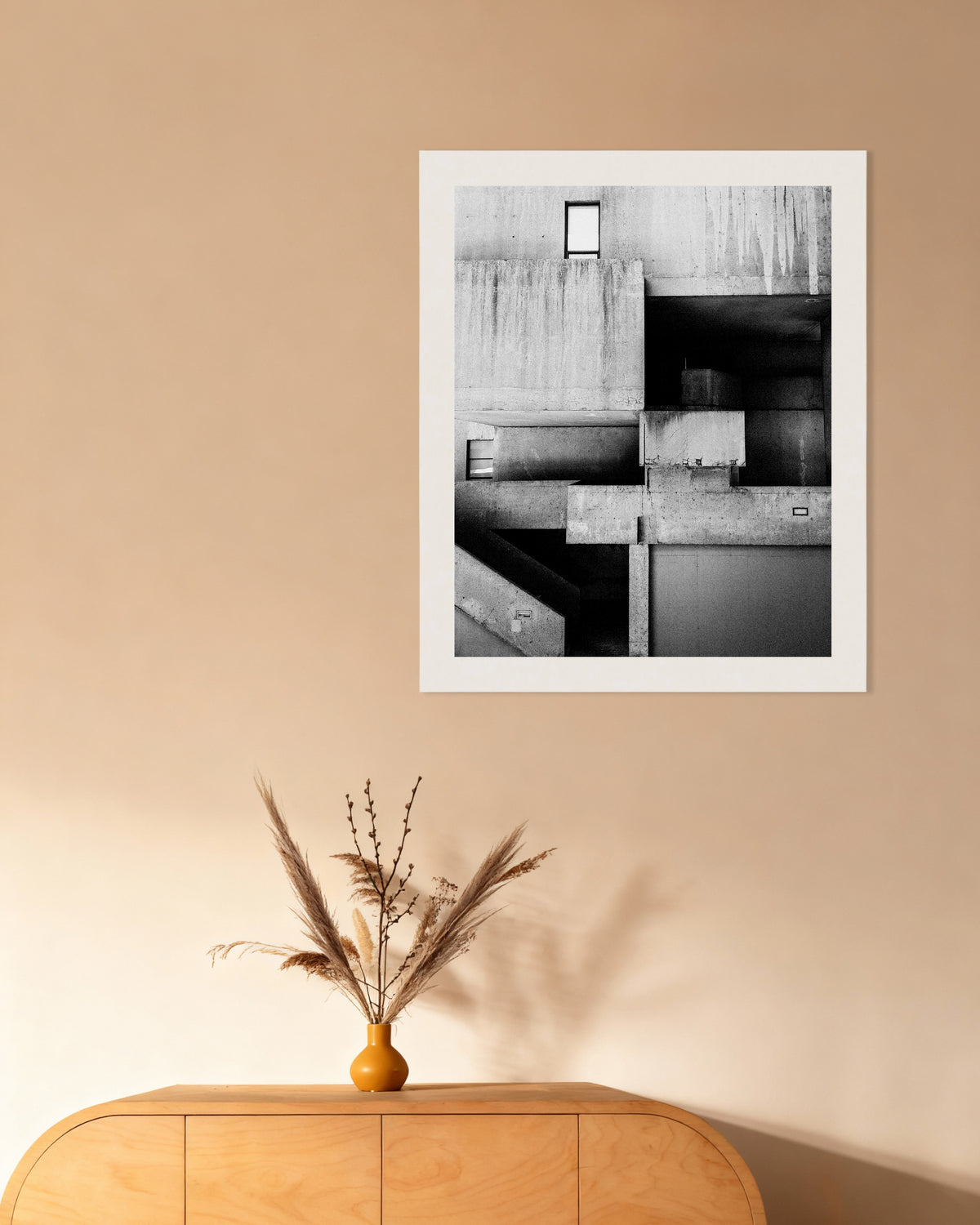 Affiche « Composition en béton taché »