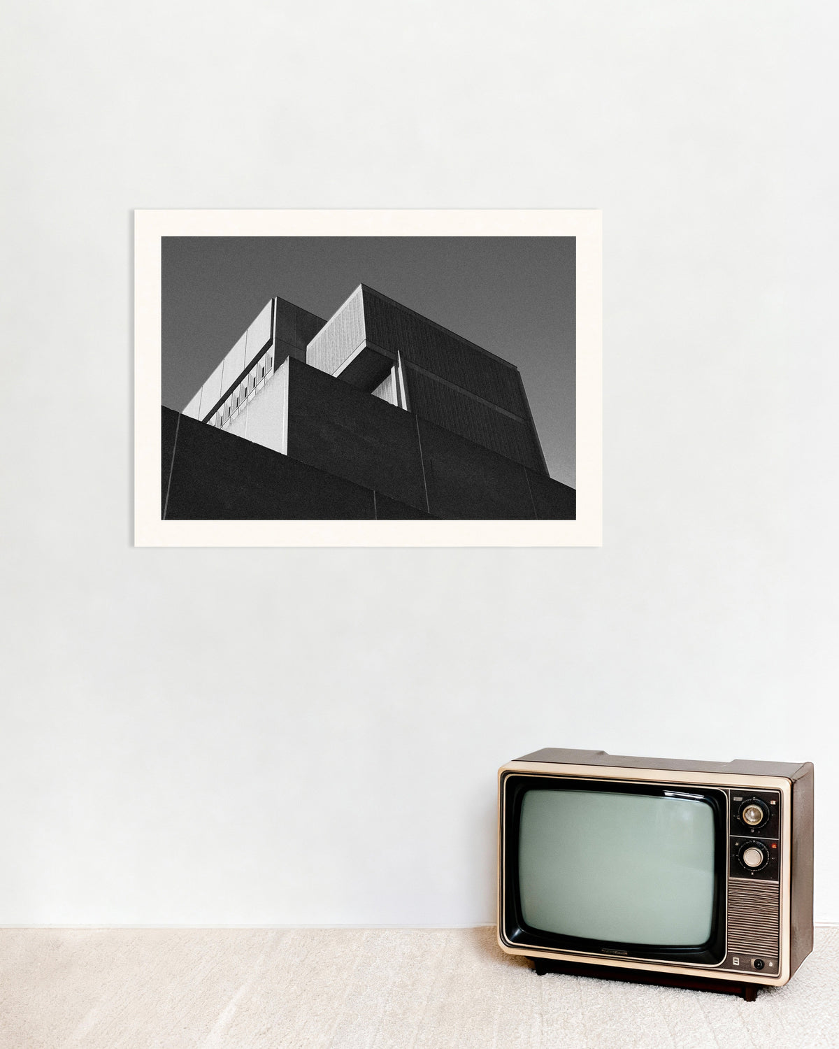 Affiche « Blocs en escalier au crépuscule »