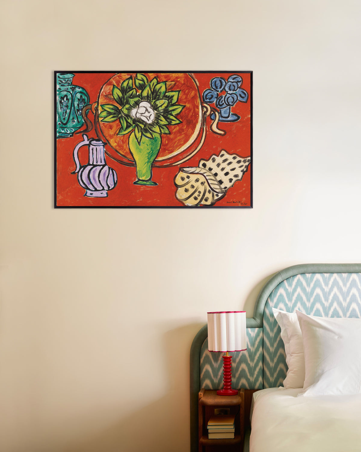 Poster de Nature morte aux magnolias (1941) de Henri Matisse, avec un cadre en métal