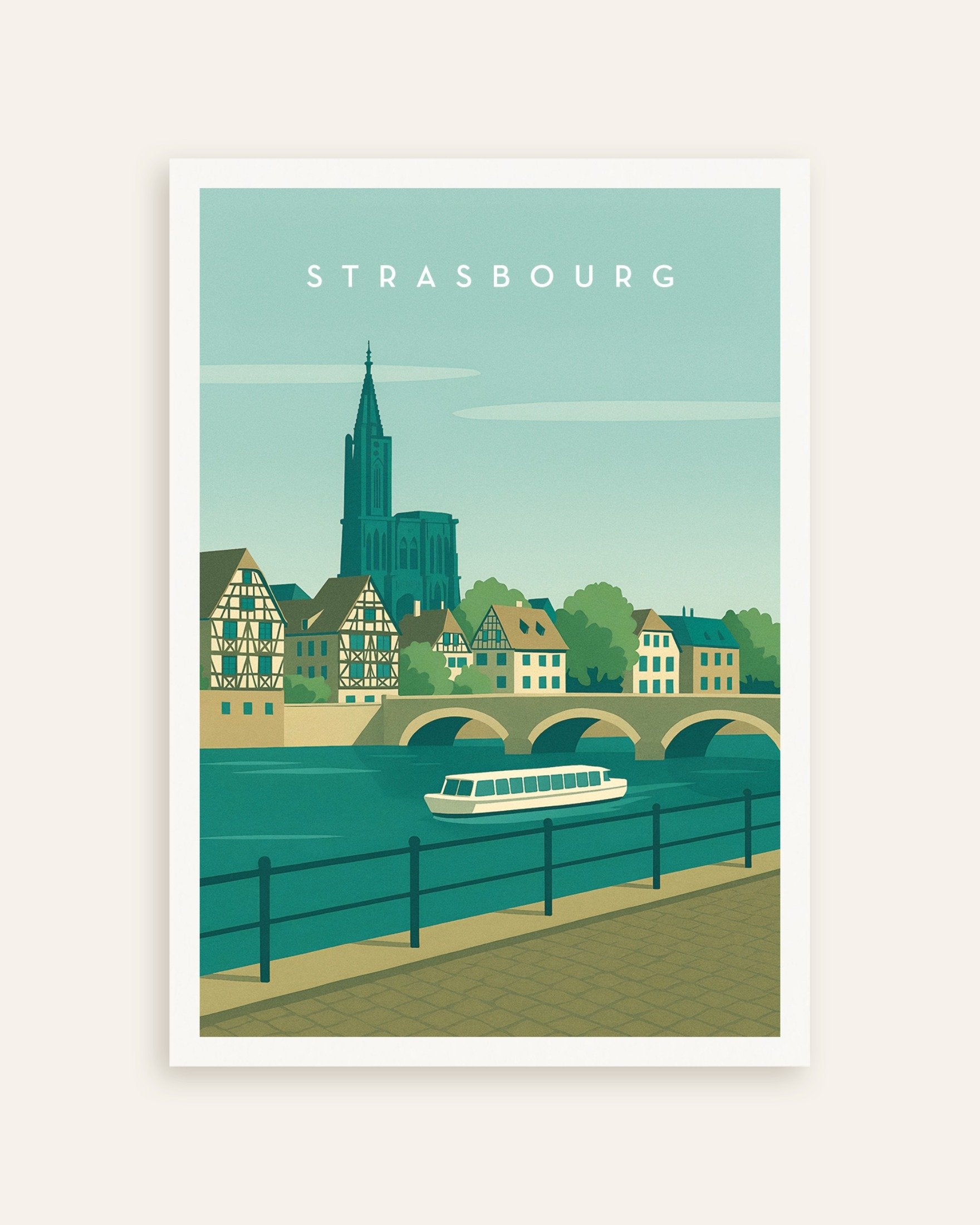 Poster of Strasbourg Wall Art Print, thumbnail
