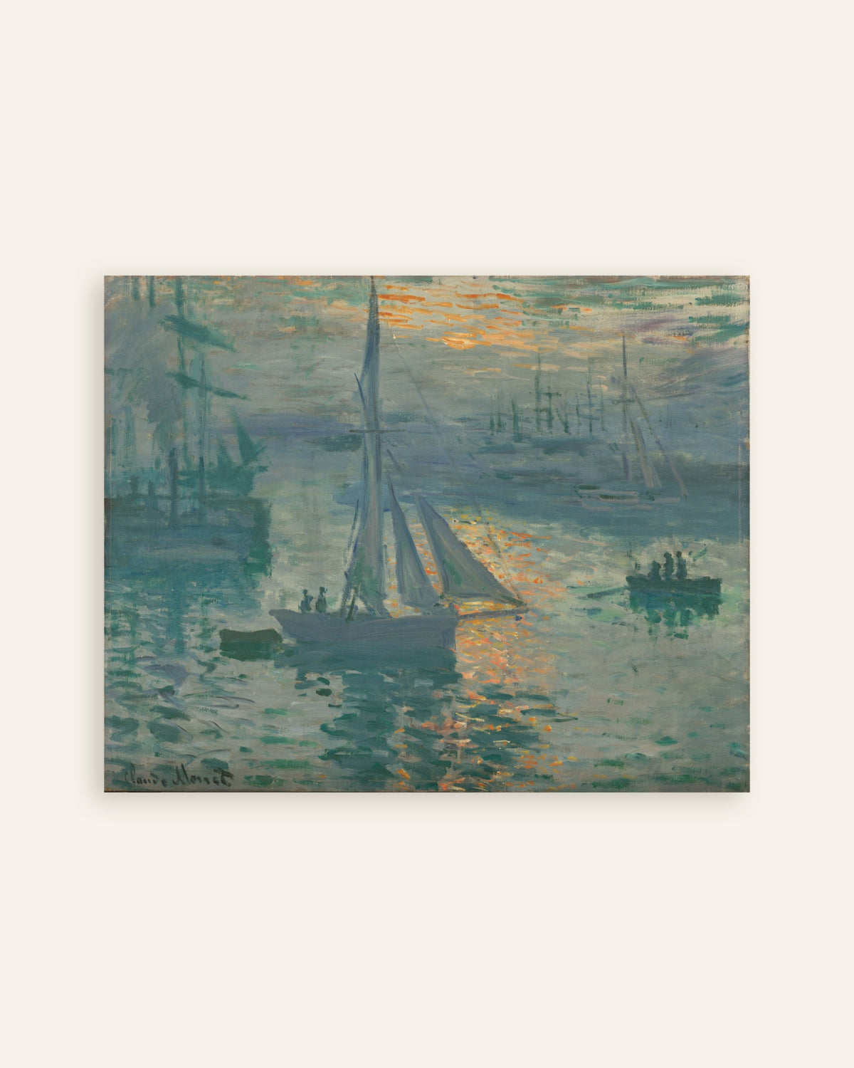 Affiche Soleil levant, marine (1873) de Claude Monet, miniature