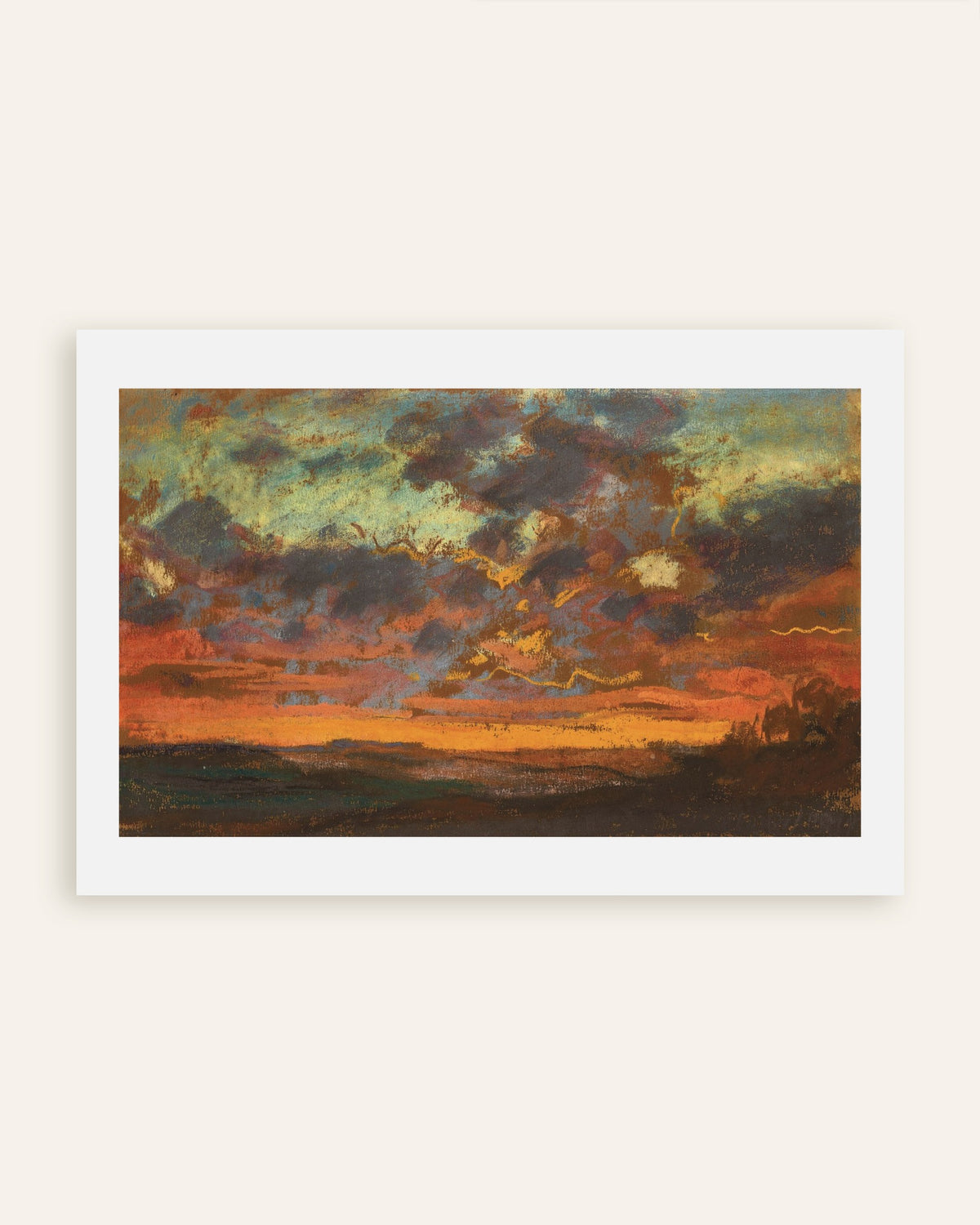 Affiche Coucher de soleil (vers 1868) de Claude Monet, miniature