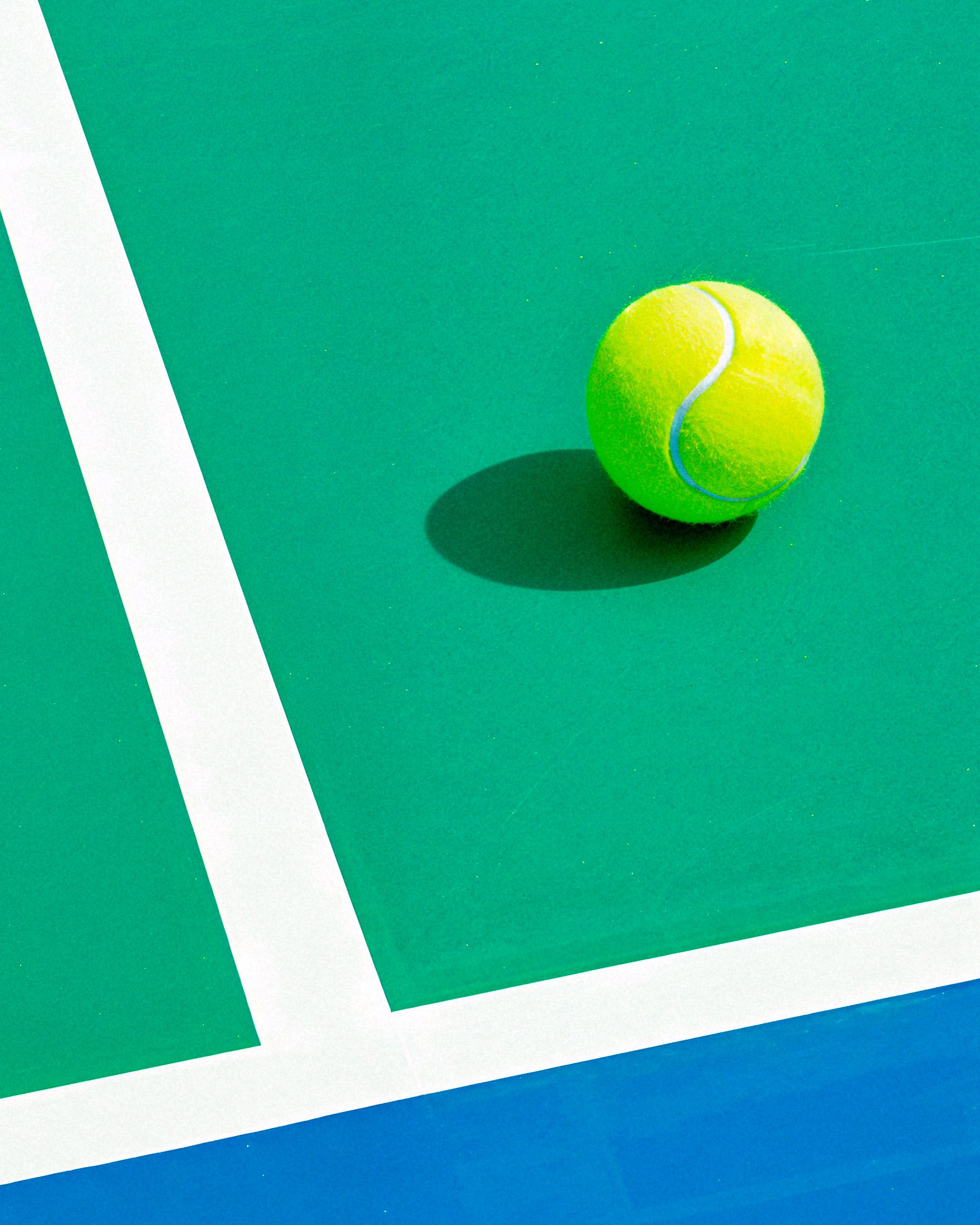 Affiche tennis, balle et court