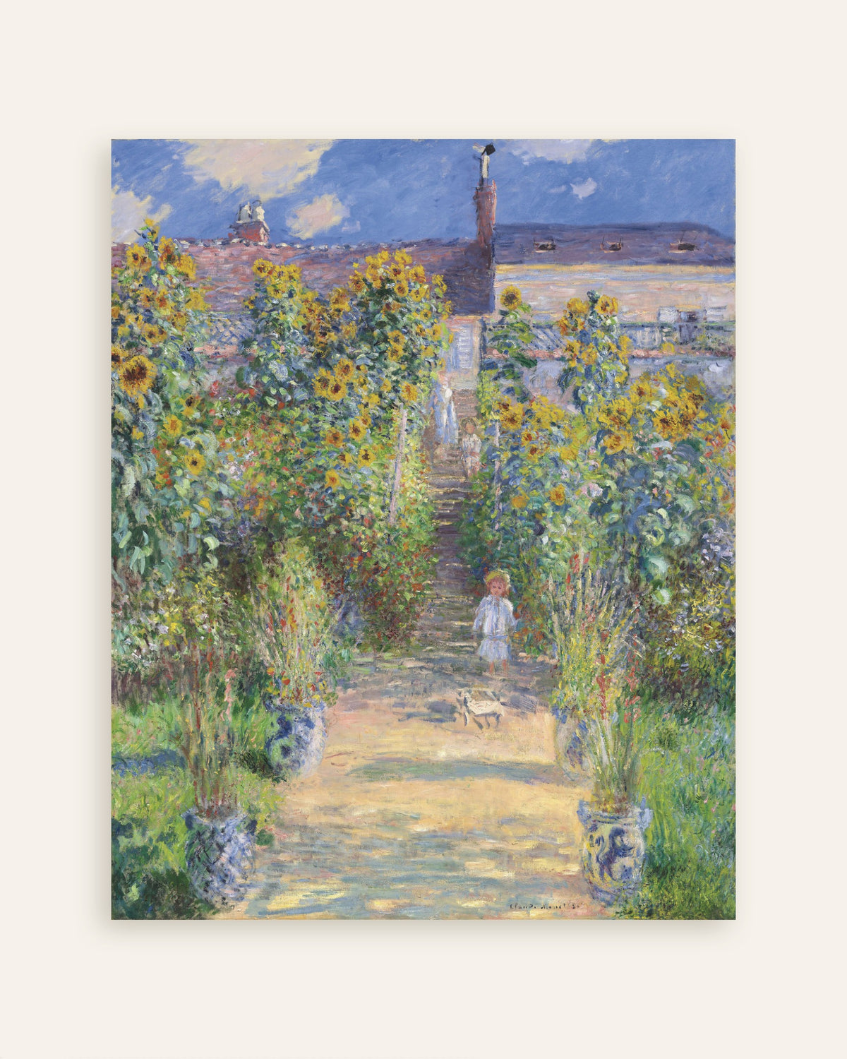 Affiche Le Jardin de l'artiste à Vétheuil (1881) de Claude Monet, miniature