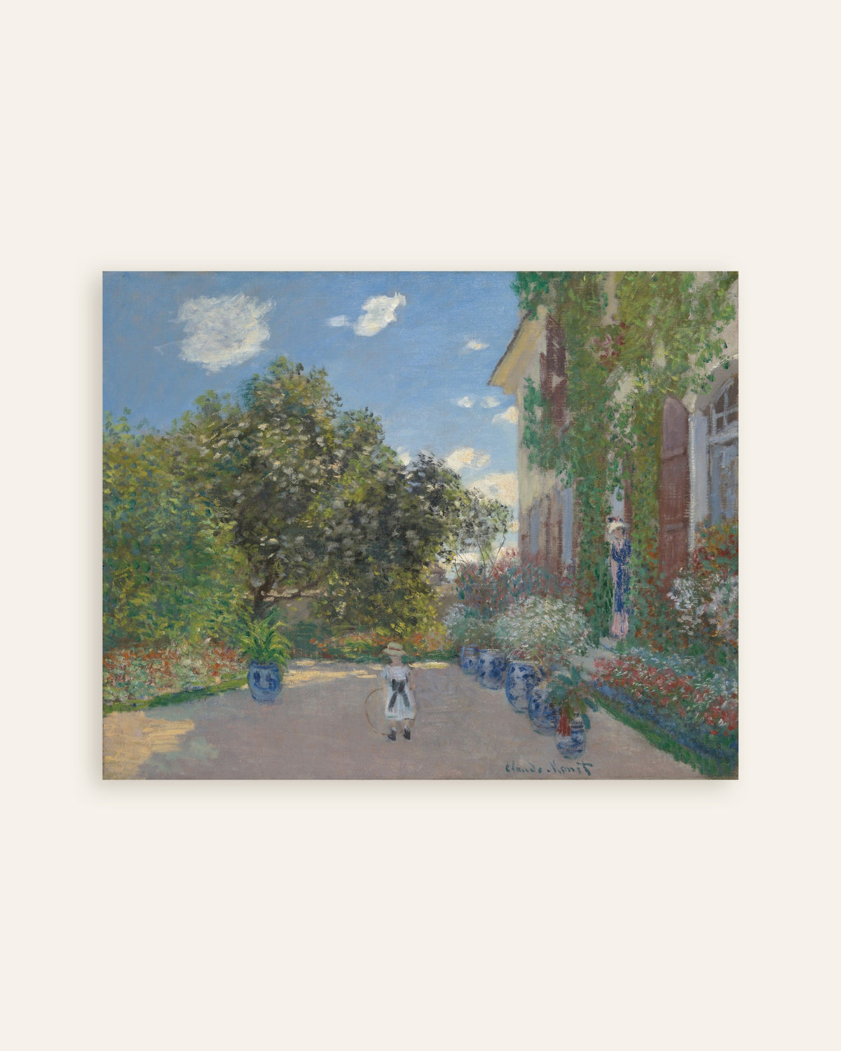 Affiche La Maison de l'artiste à Argenteuil (1873) de Claude Monet, miniature