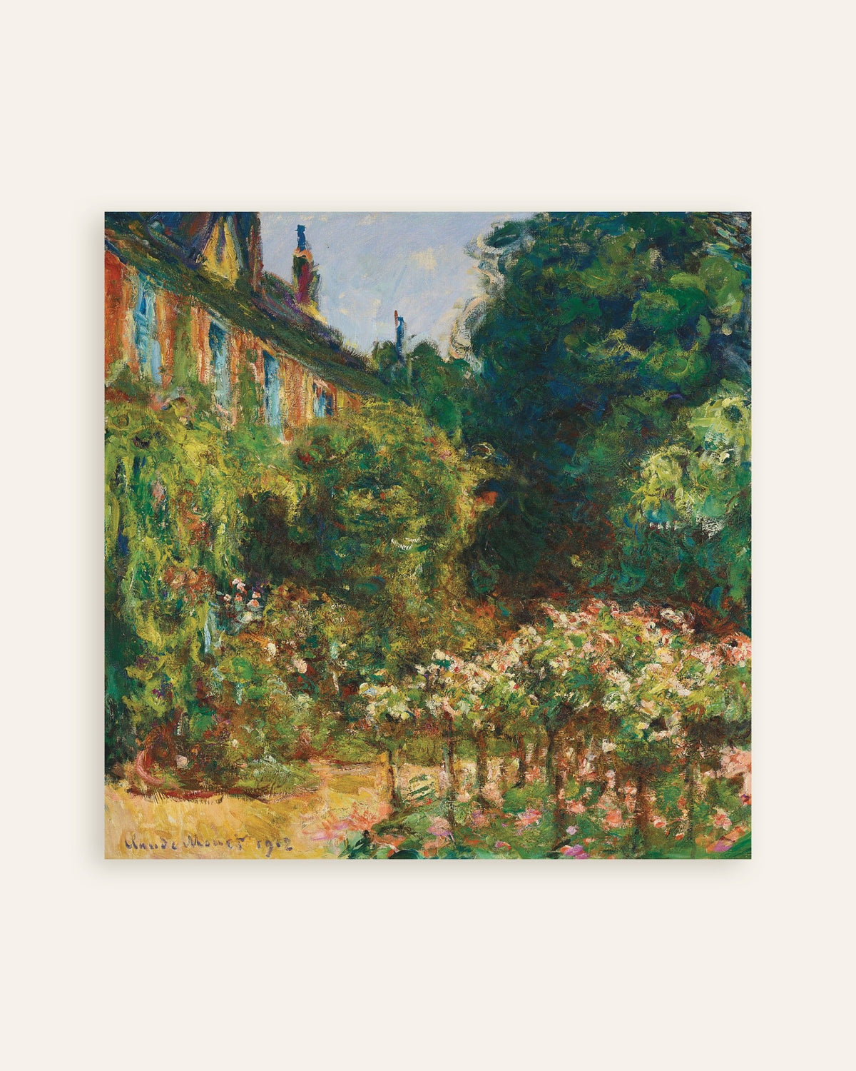 Affiche La Maison de l'artiste à Giverny (1912) de Claude Monet, miniature