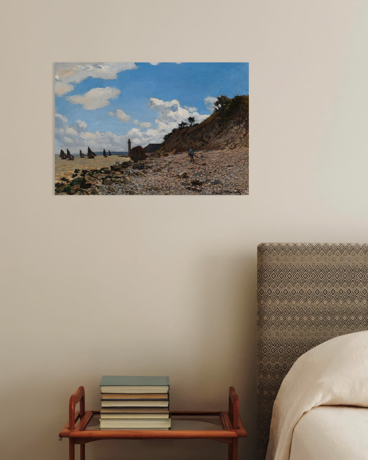 Affiche La Plage de Honfleur (1864–1866) de Claude Monet