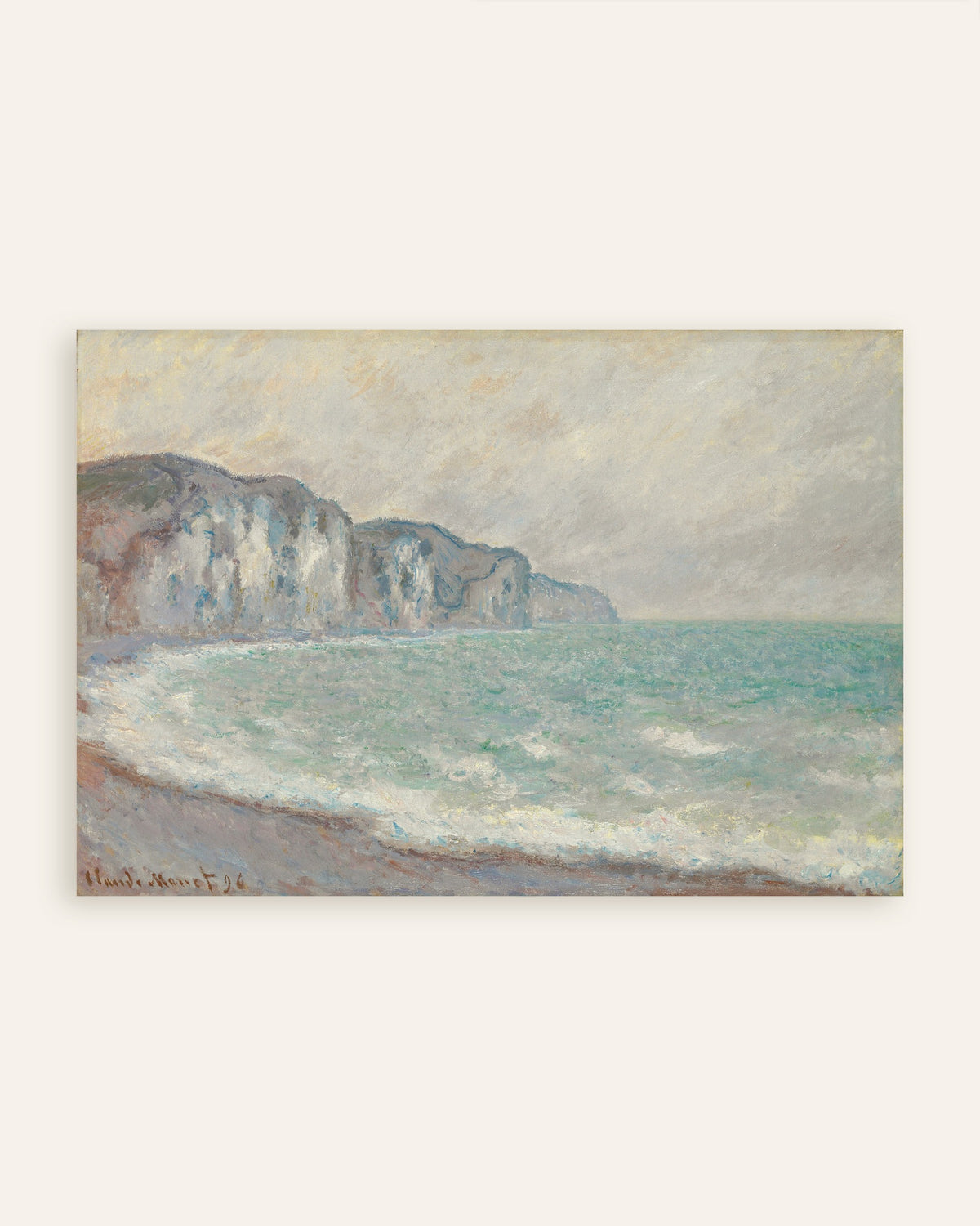 Affiche Falaise de Pourville (1896) de Claude Monet, miniature
