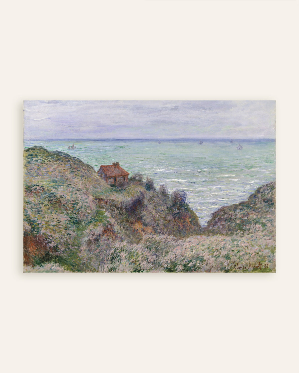 Affiche La Cabane du douanier (1882) de Claude Monet, miniature