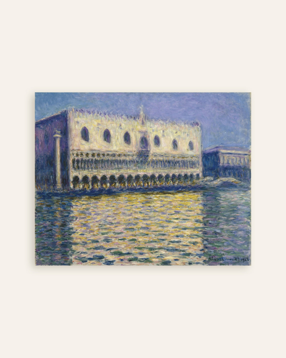 Affiche Le Palais ducal (1908) de Claude Monet, miniature