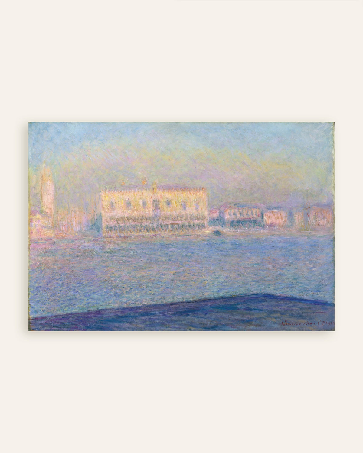 Affiche Le Palais ducal vu de Saint-Georges-Majeur (1908) de Claude Monet, miniature