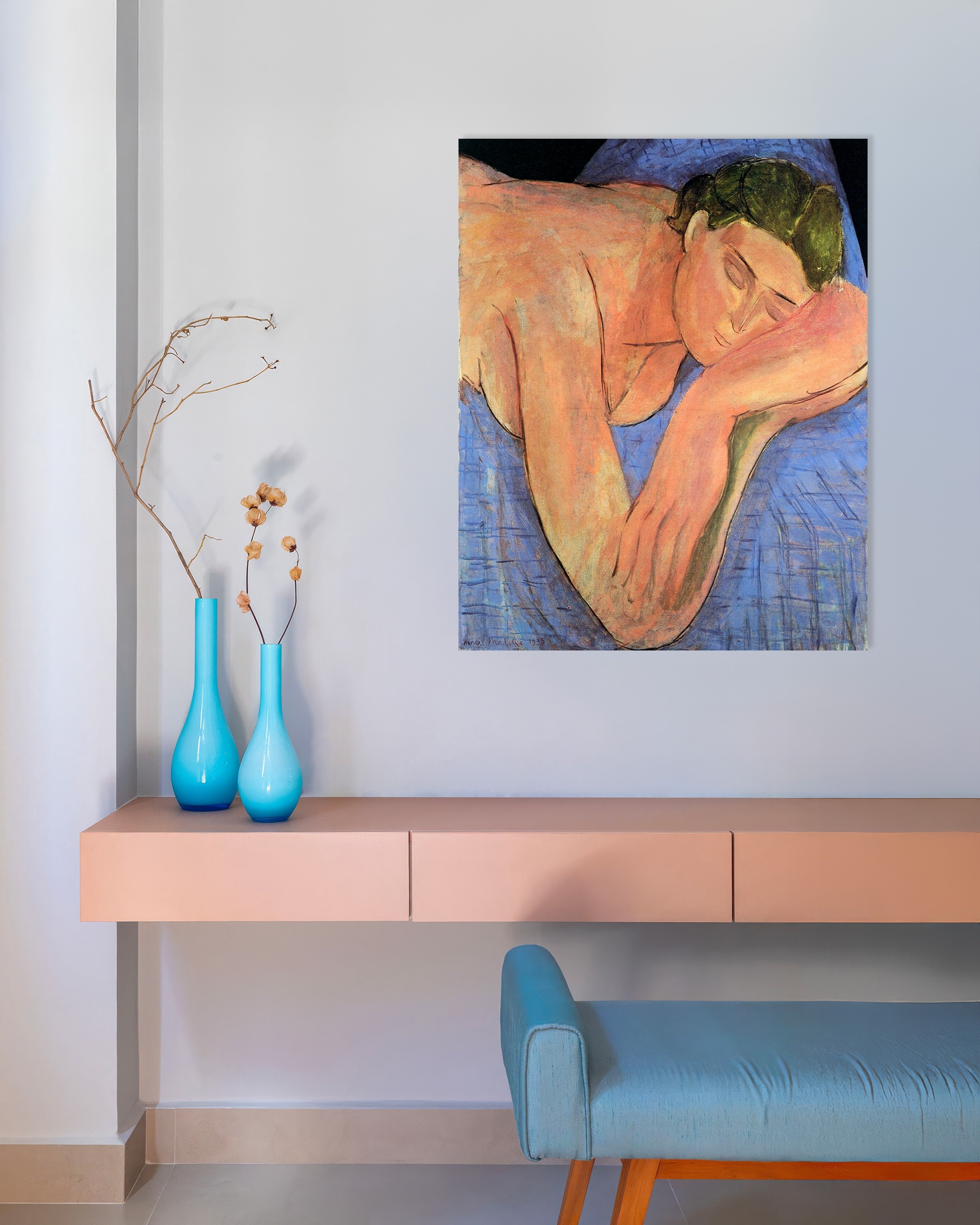 Poster of The dream (1935) by Henri Matisse