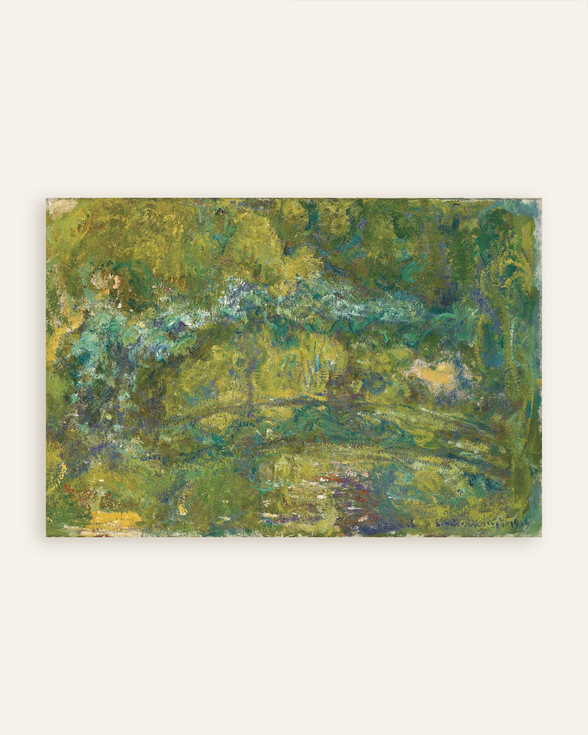 Affiche La Passerelle sur le bassin aux nymphéas (1919) de Claude Monet, miniature