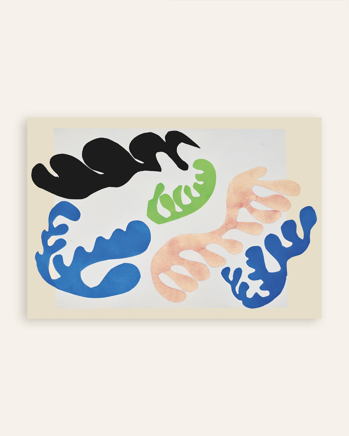 Poster de « Le Lagon en bleu et corail (Jazz, 1947) de Henri Matisse », vignette