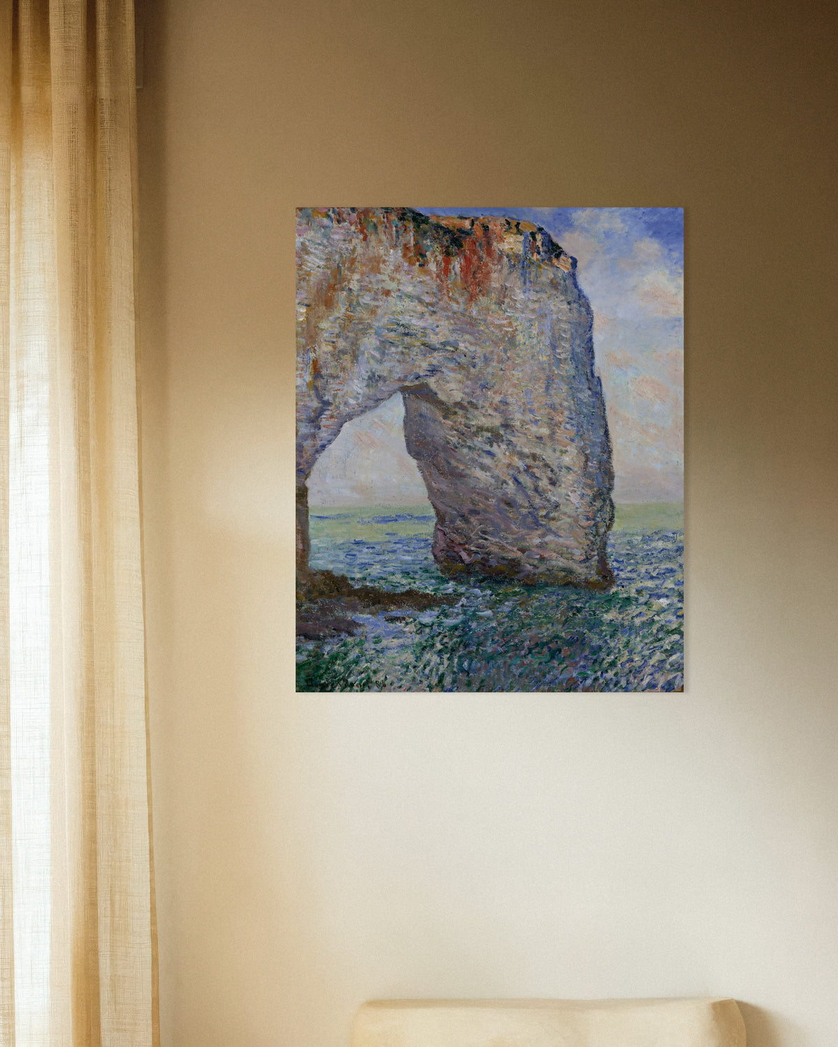 Affiche La Manneporte près d'Étretat (1886) de Claude Monet