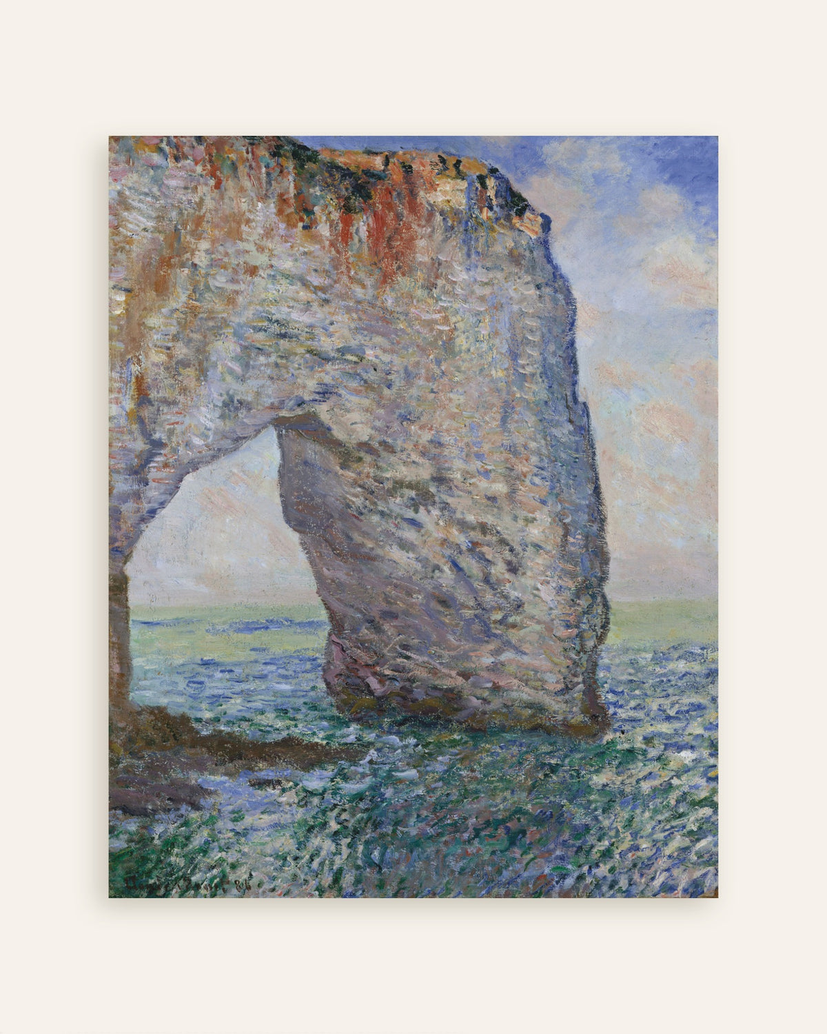 Affiche La Manneporte près d'Étretat (1886) de Claude Monet, miniature