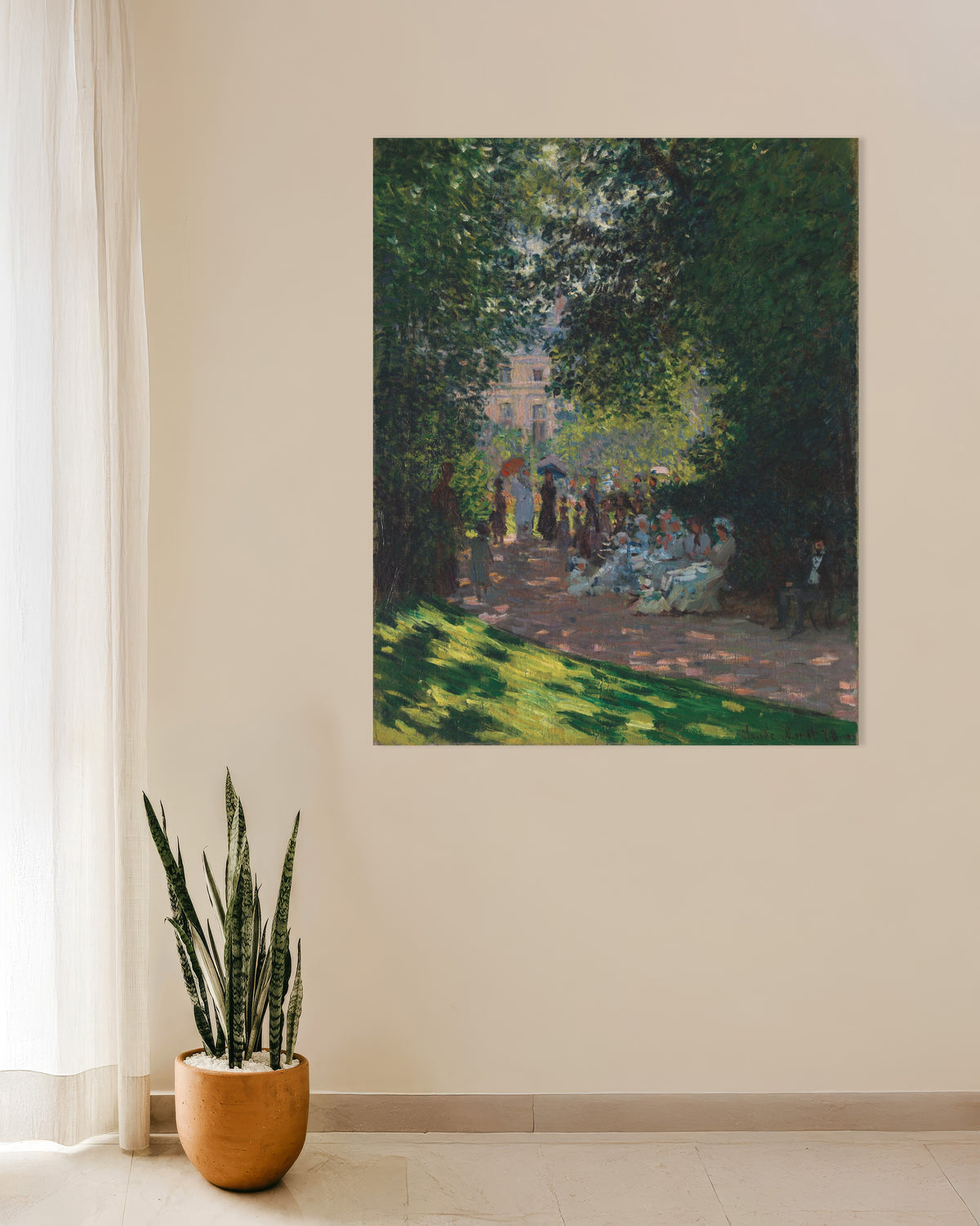 Affiche Le Parc Monceau (1878) de Claude Monet