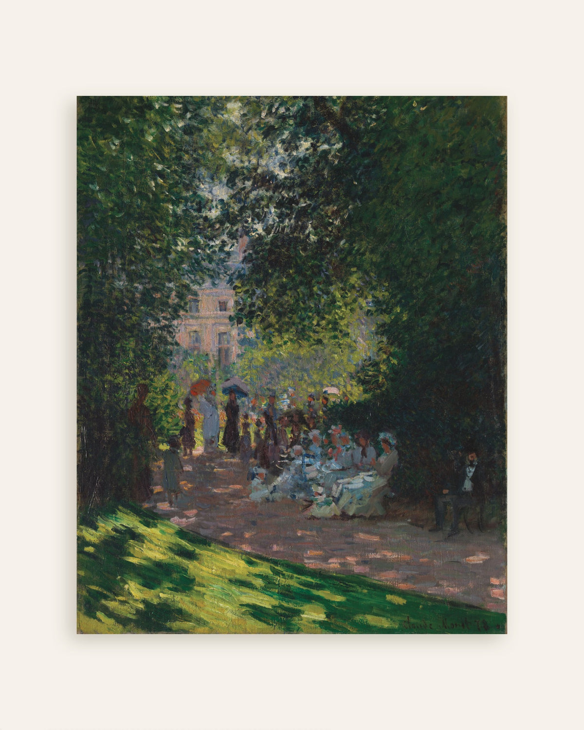 Affiche Le Parc Monceau (1878) de Claude Monet, miniature