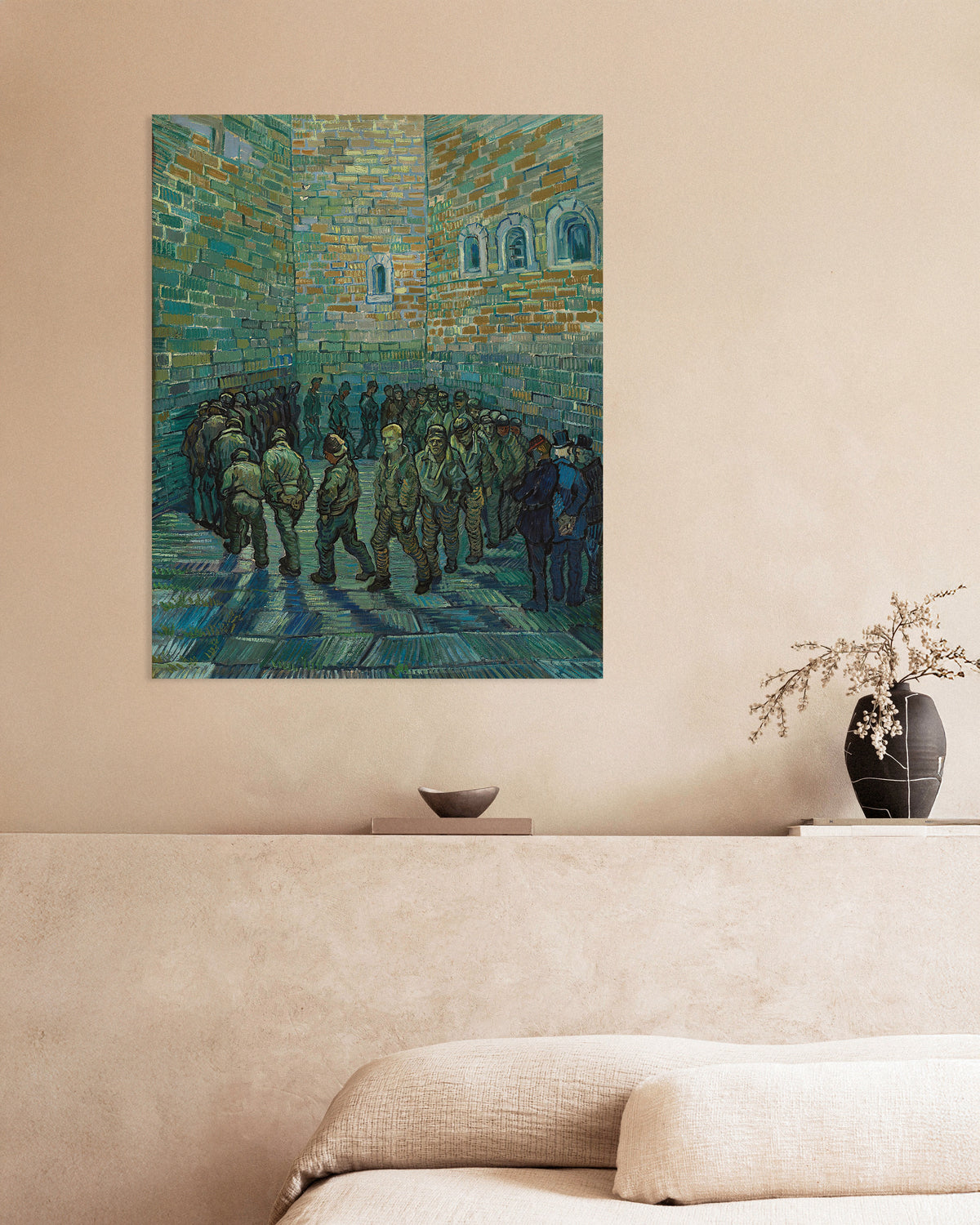 Poster de La Cour de la prison, d’après Doré (1890), par Vincent van Gogh